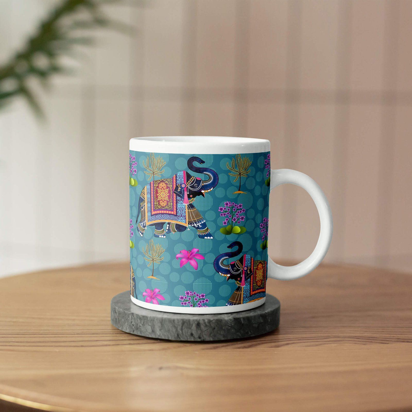Ethnic Indian Elephant Coffee Mug image 3