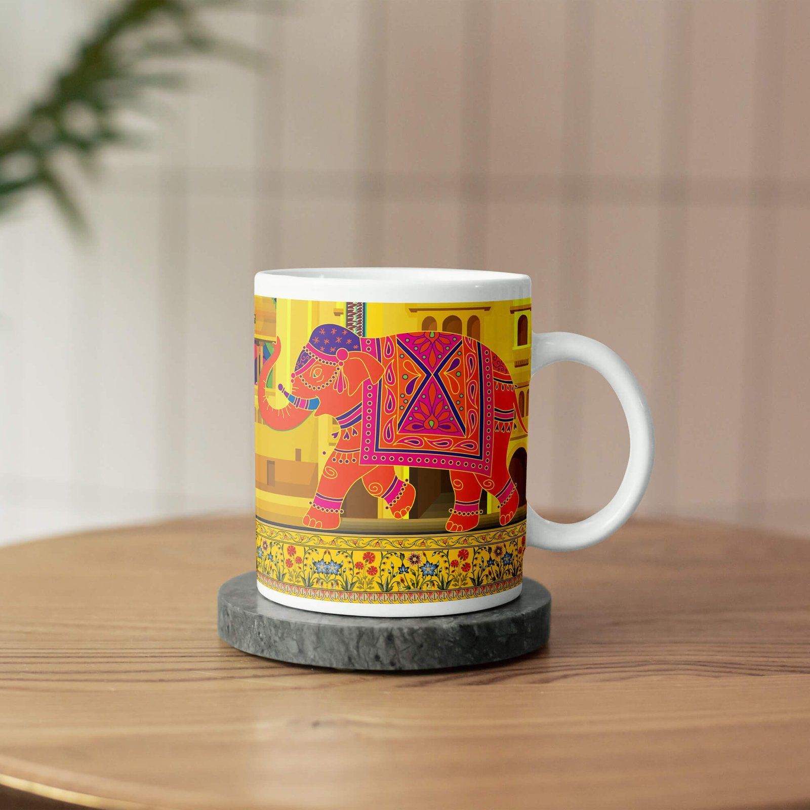 Shekhawati Street Market Ceramic Mug image 3