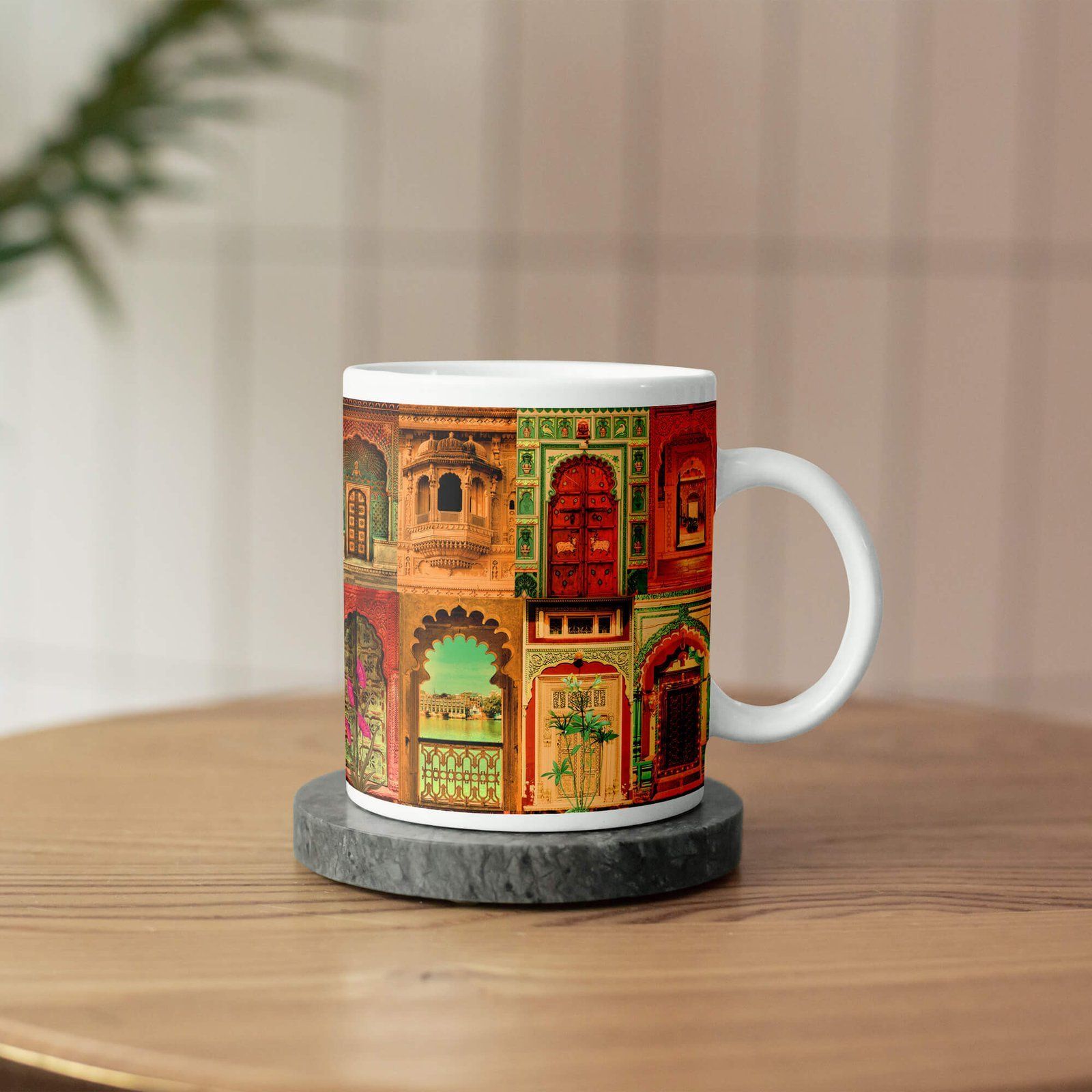 Rajasthani Royal Doors Cute Ceramic Mug image 3