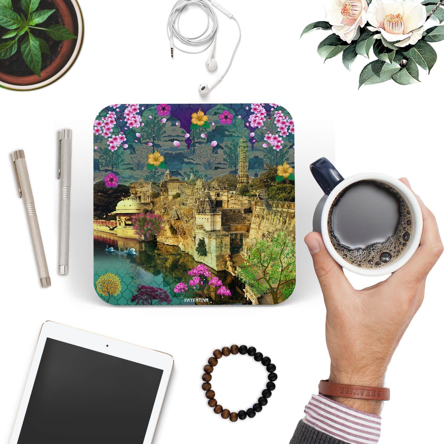 Flower &AMP; Dome Coaster Set (6-PIECE) image 3