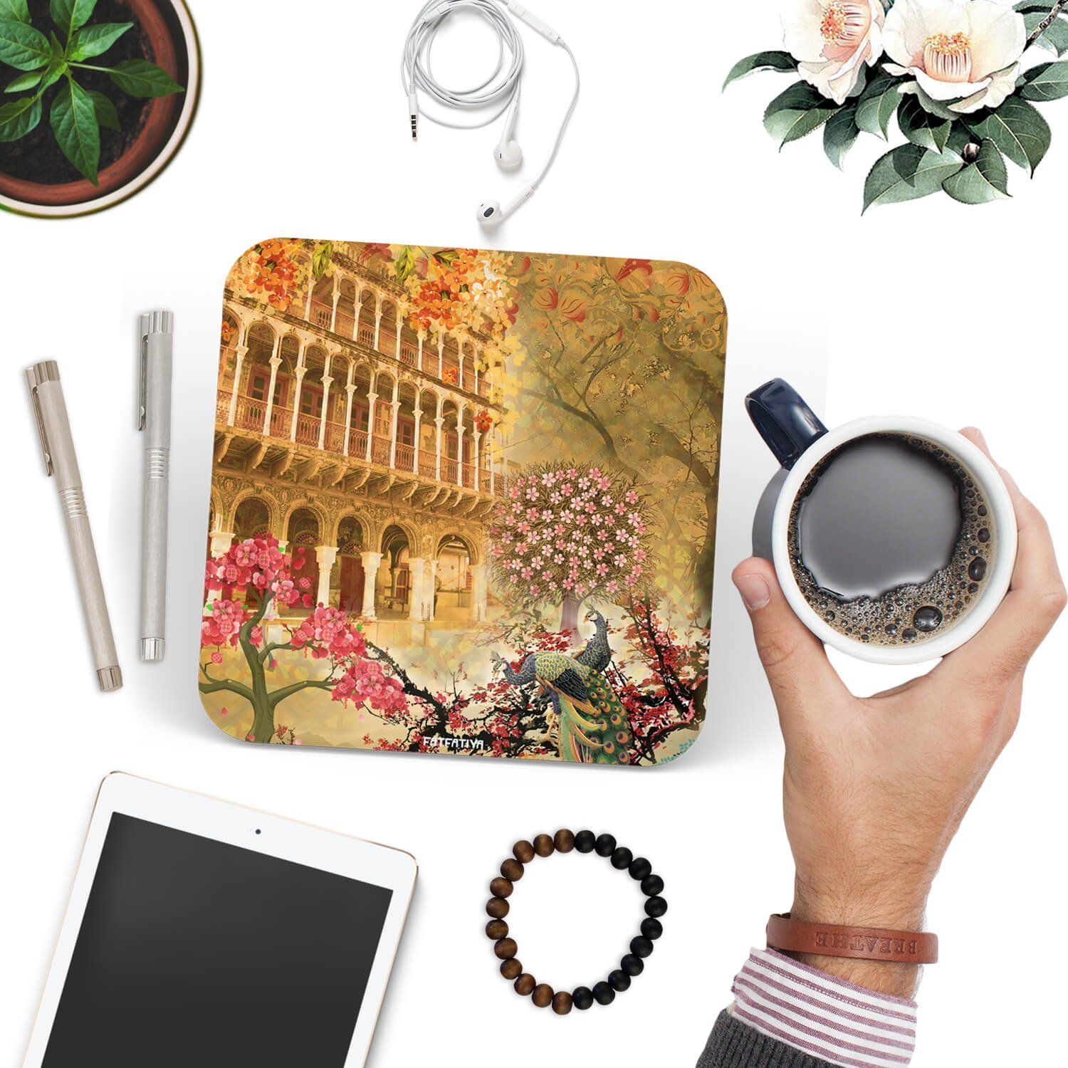 Heritage Haveli Coffee Coaster Set Of 6 image 3