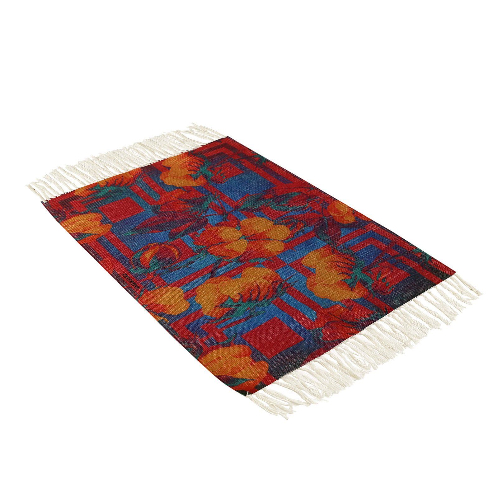 Flower Of Hell Fire Recycled Rug image 3