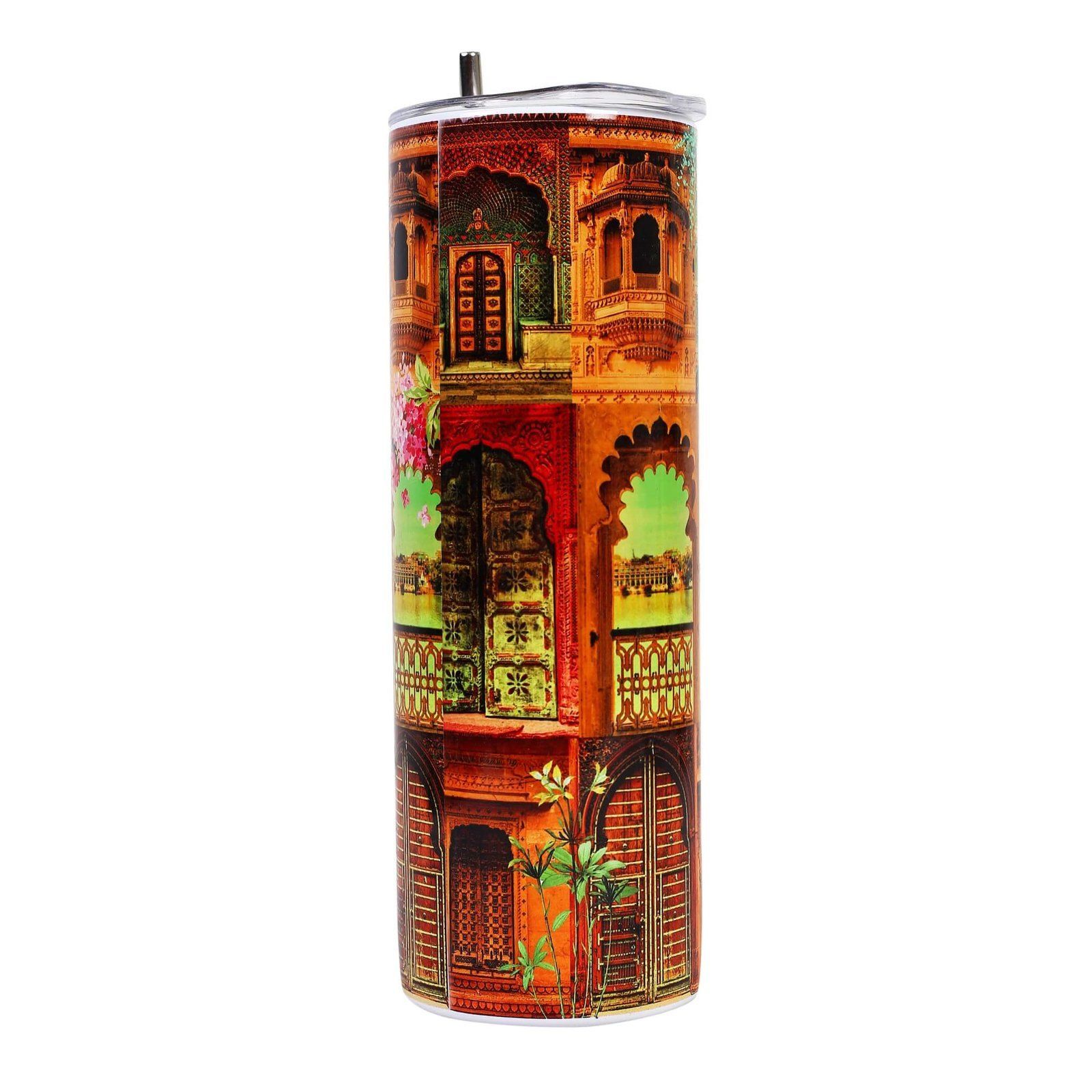 Beautiful Door Of Rajasthan Tumbler Bottle image 4