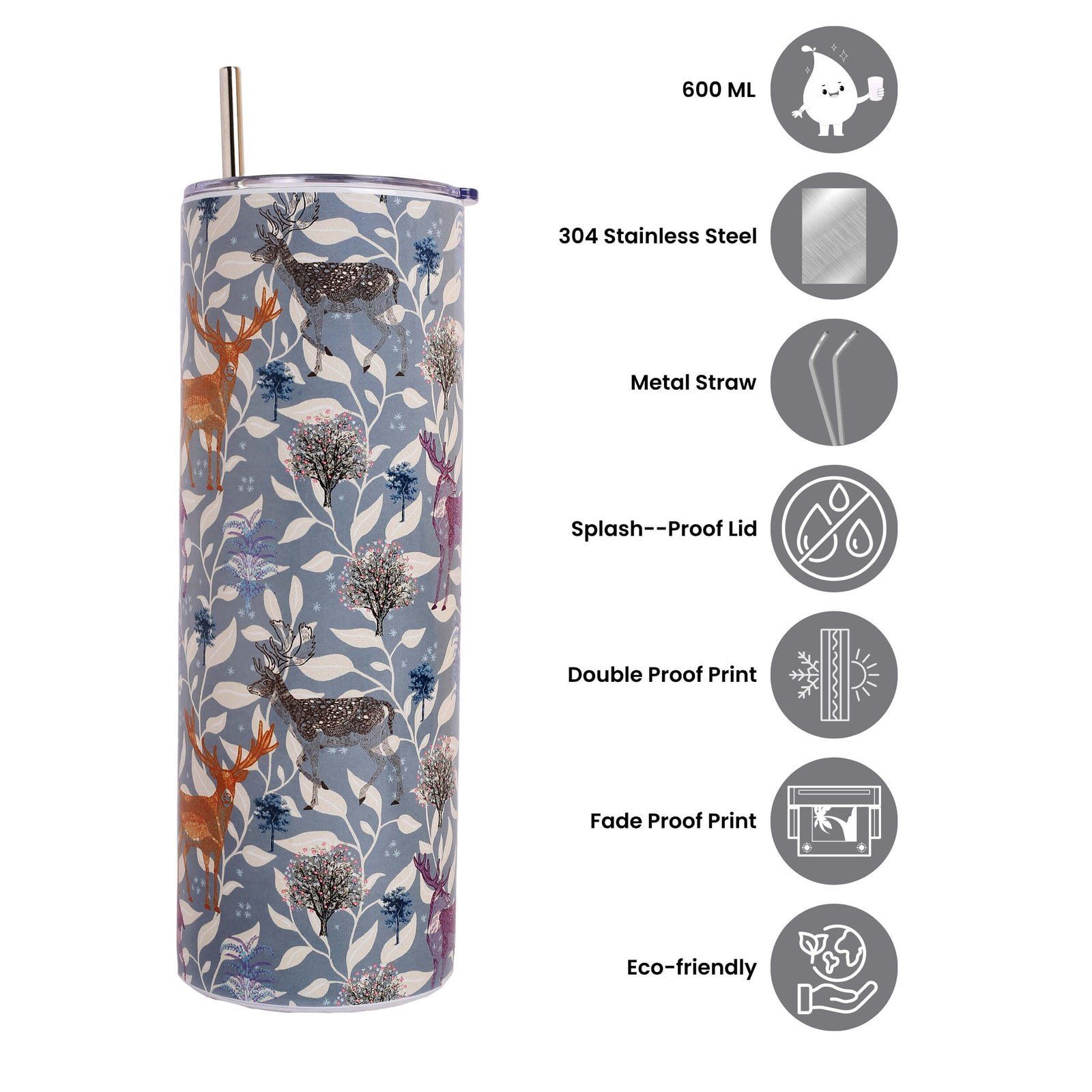Wildlife Garden Stainless Steel Tumbler image 4