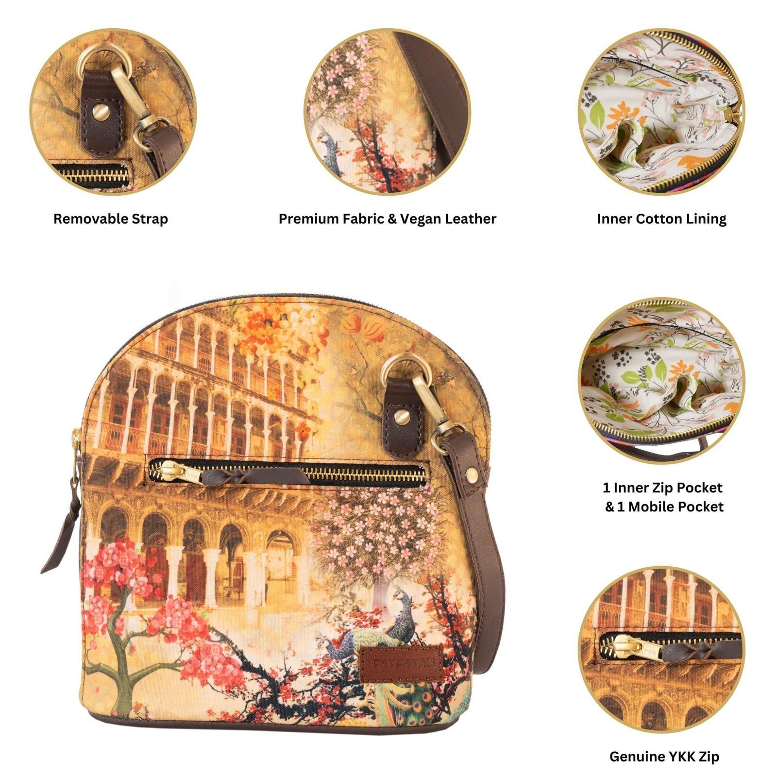 Fort And Floral Fashion Crossbody Bag image 4