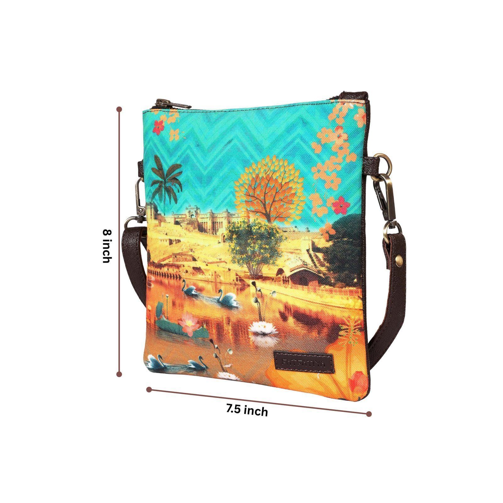 Amber Fort Maota Lake Designer Sling Bag image 4