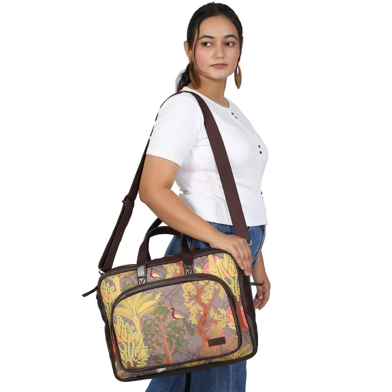 Royal Garden Stylish Laptop Bag image 4