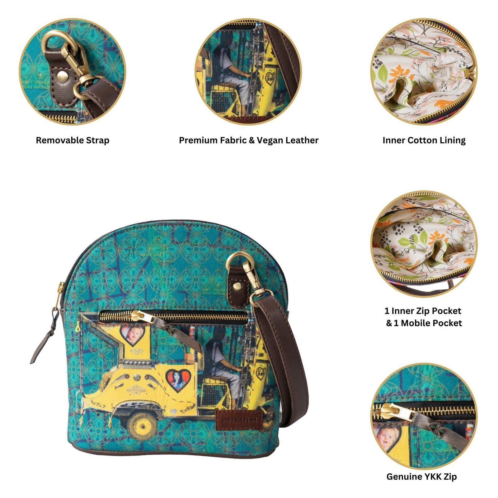 Shekhawati Auto Funky Crossbody Bag image 4