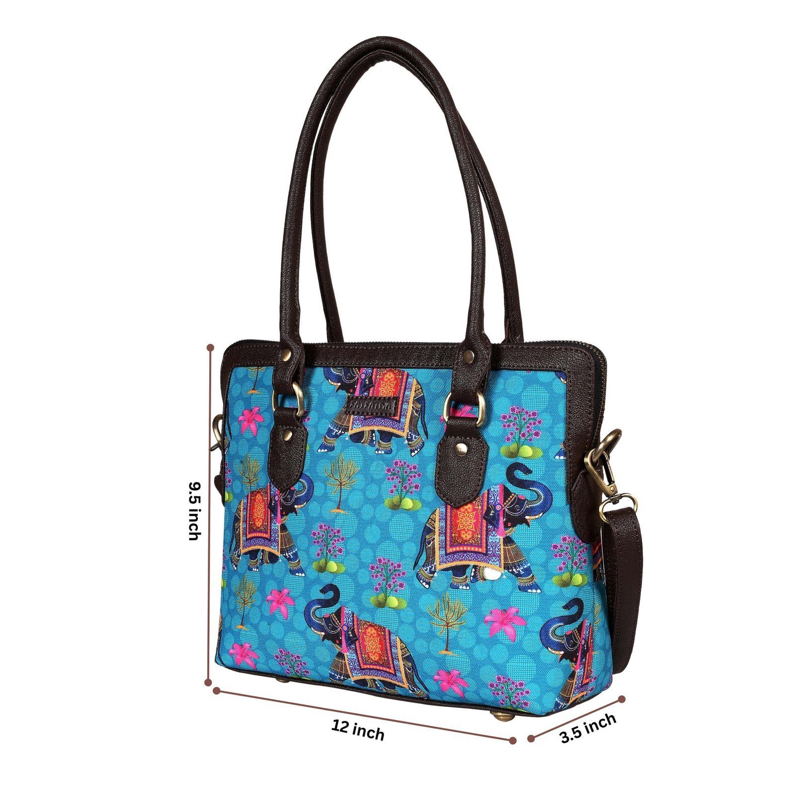 Royal Elephant Motif Teacher Bag image 4
