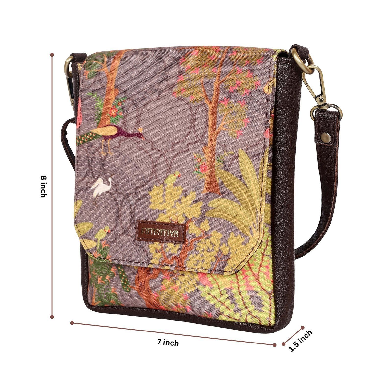 Jungle-inspired Print Unisex Sling Bag image 4