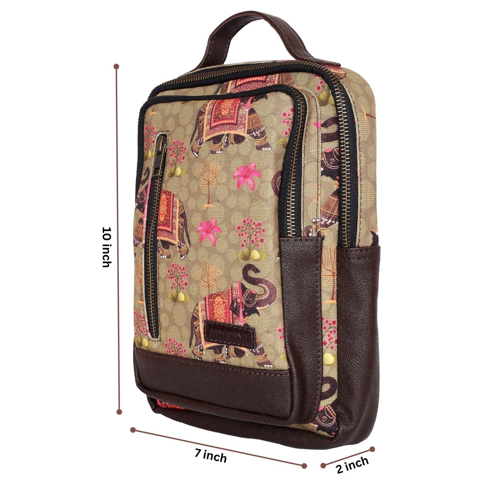 Elephant Motif Print Chest Bag image 4