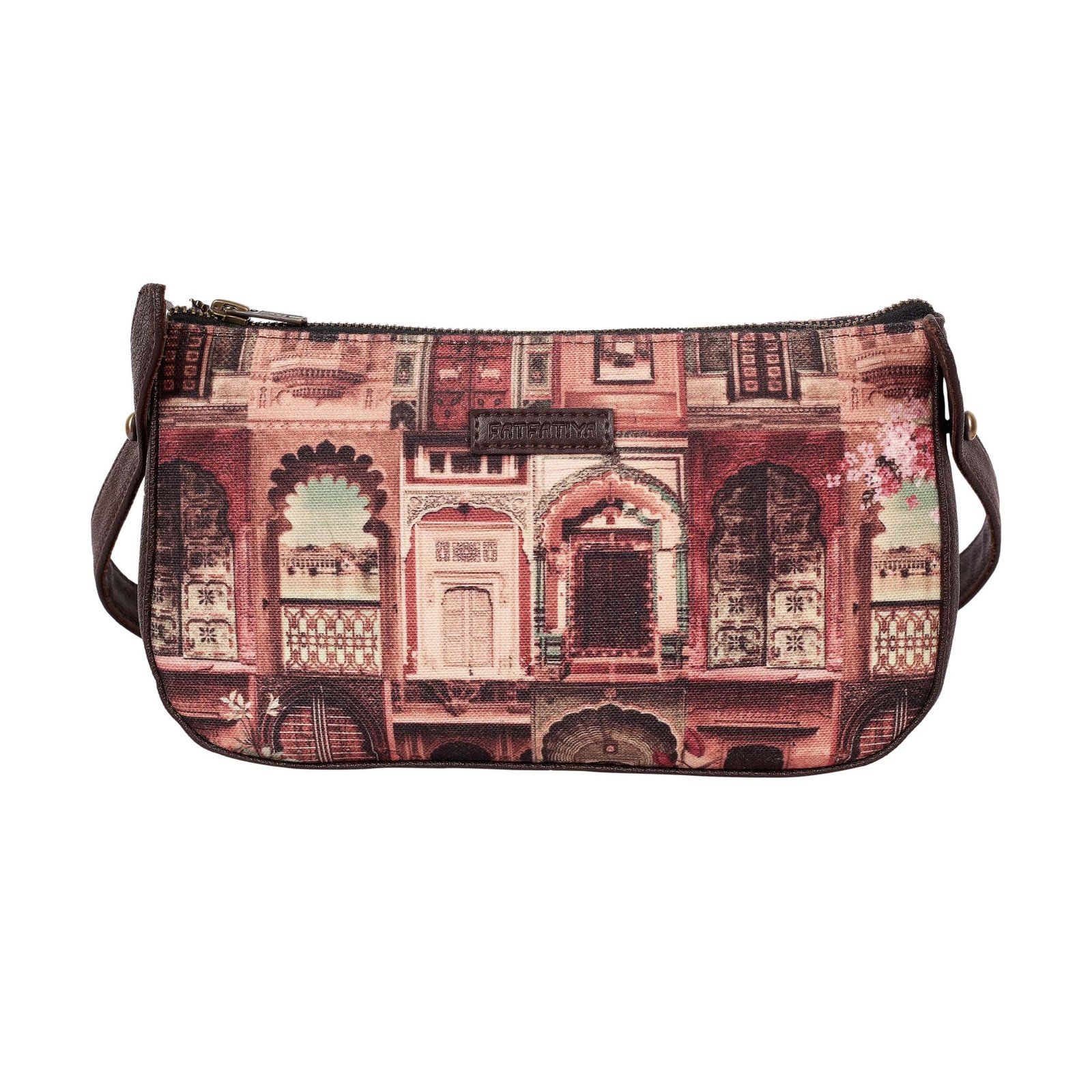 Shekhawati Haveli Design Baguette Bag image 4