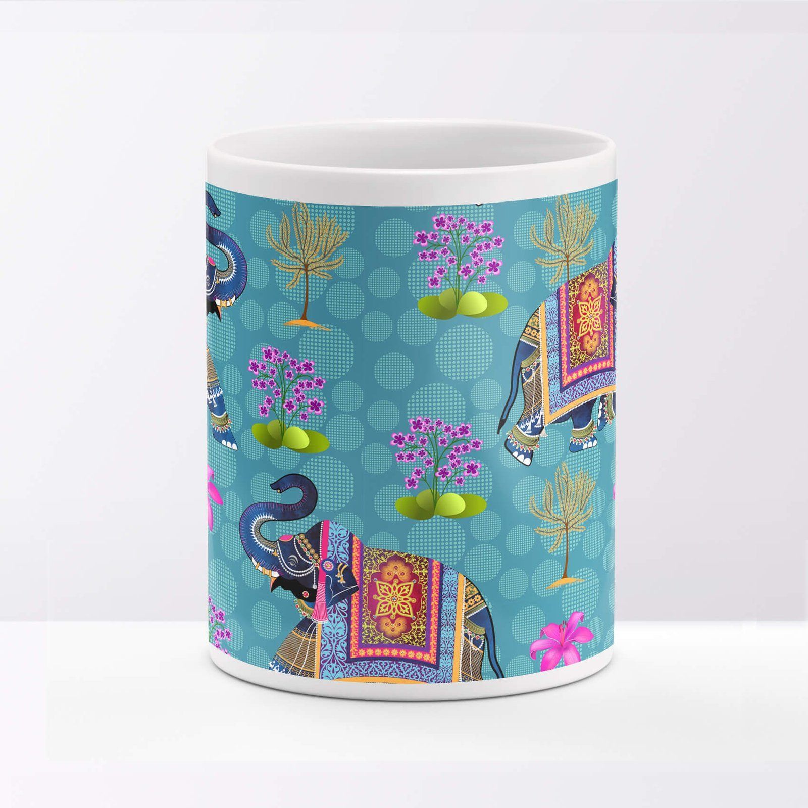 Ethnic Indian Elephant Coffee Mug image 4