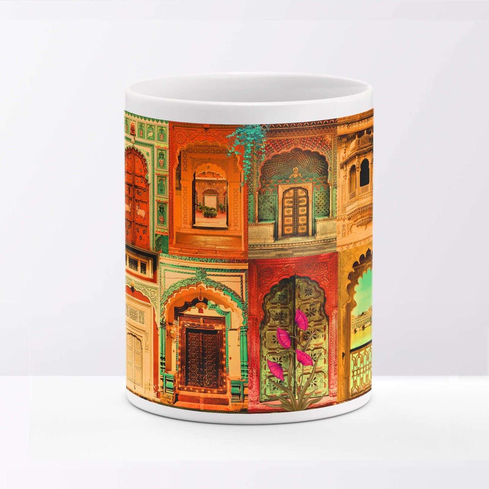 Rajasthani Royal Doors Cute Ceramic Mug image 4
