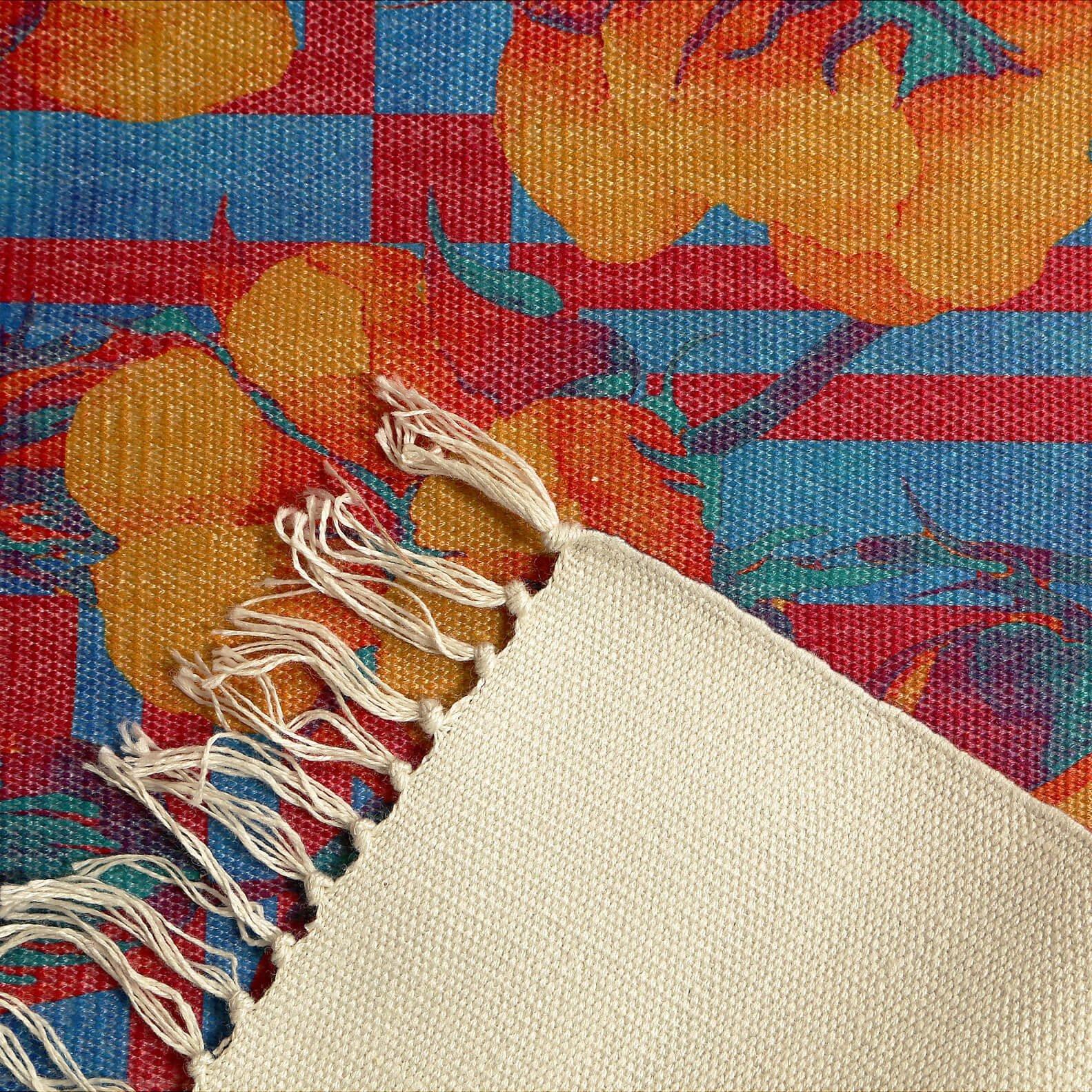 Flower Of Hell Fire Recycled Rug image 4