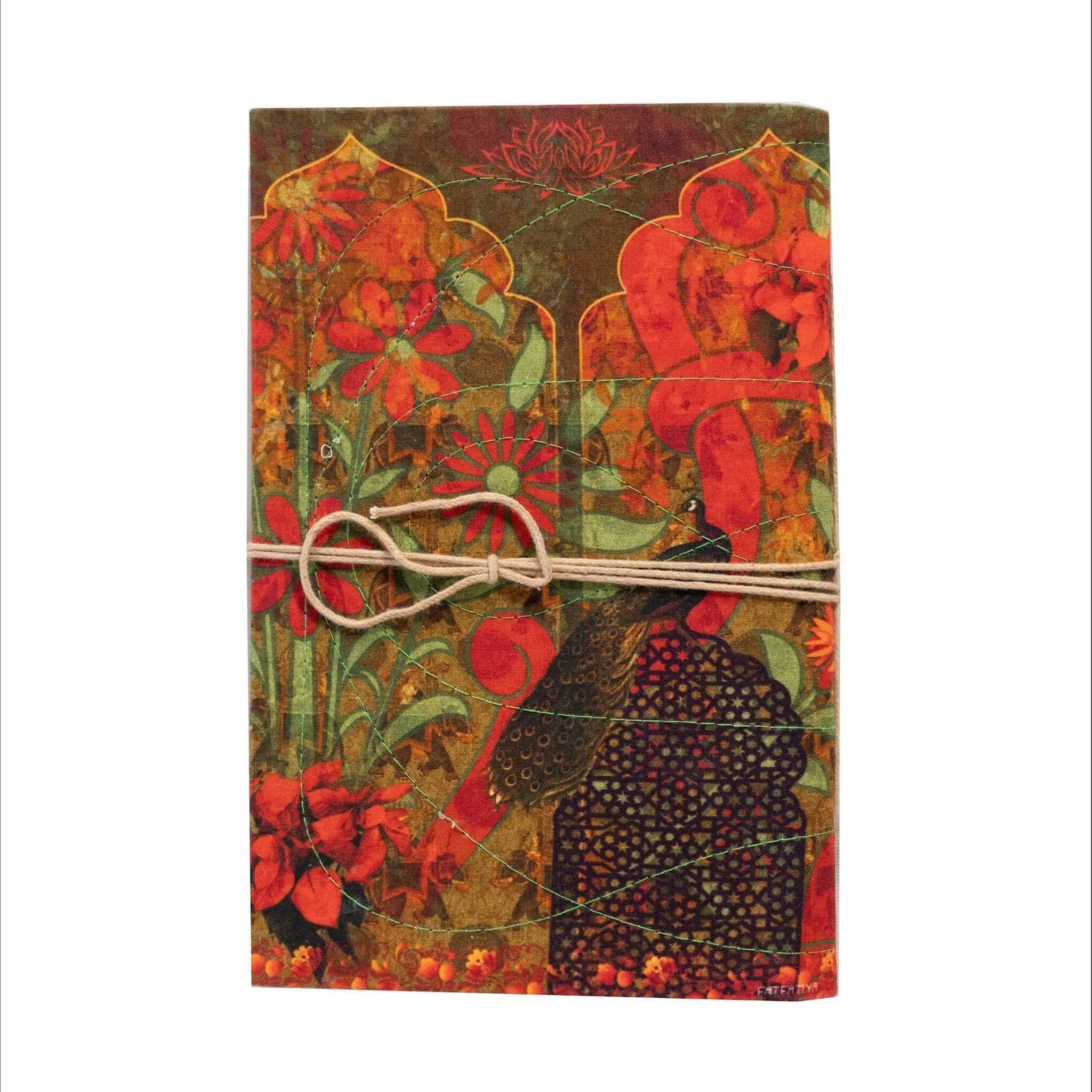 Peacock In Fort Handmade Notebook image 4