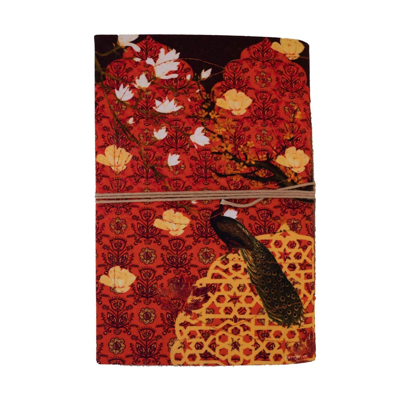 Peacock Print Colourful Handmade Notebook image 4
