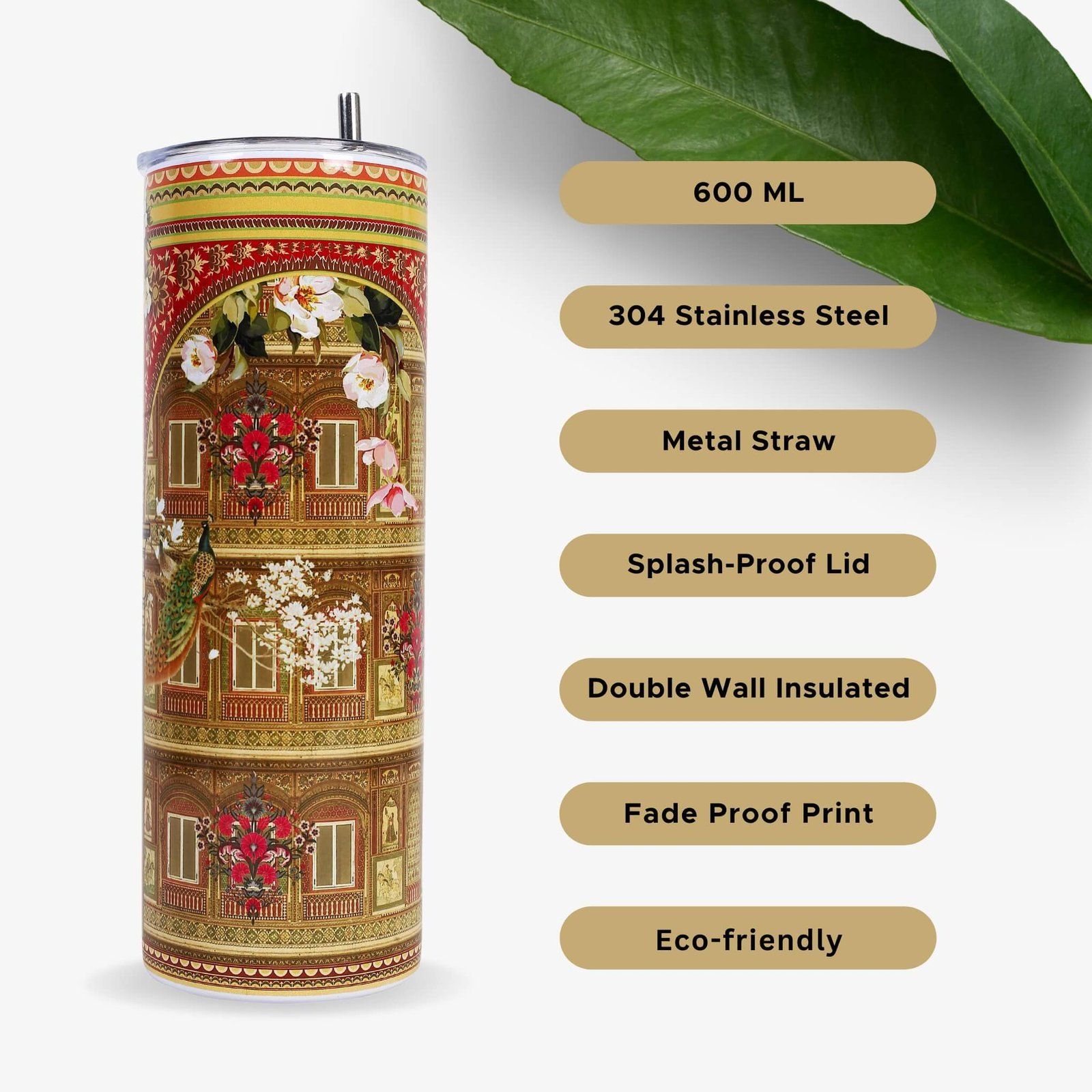 The Grand Shekhawati Haveli Stylish Tumbler Bottle image 5