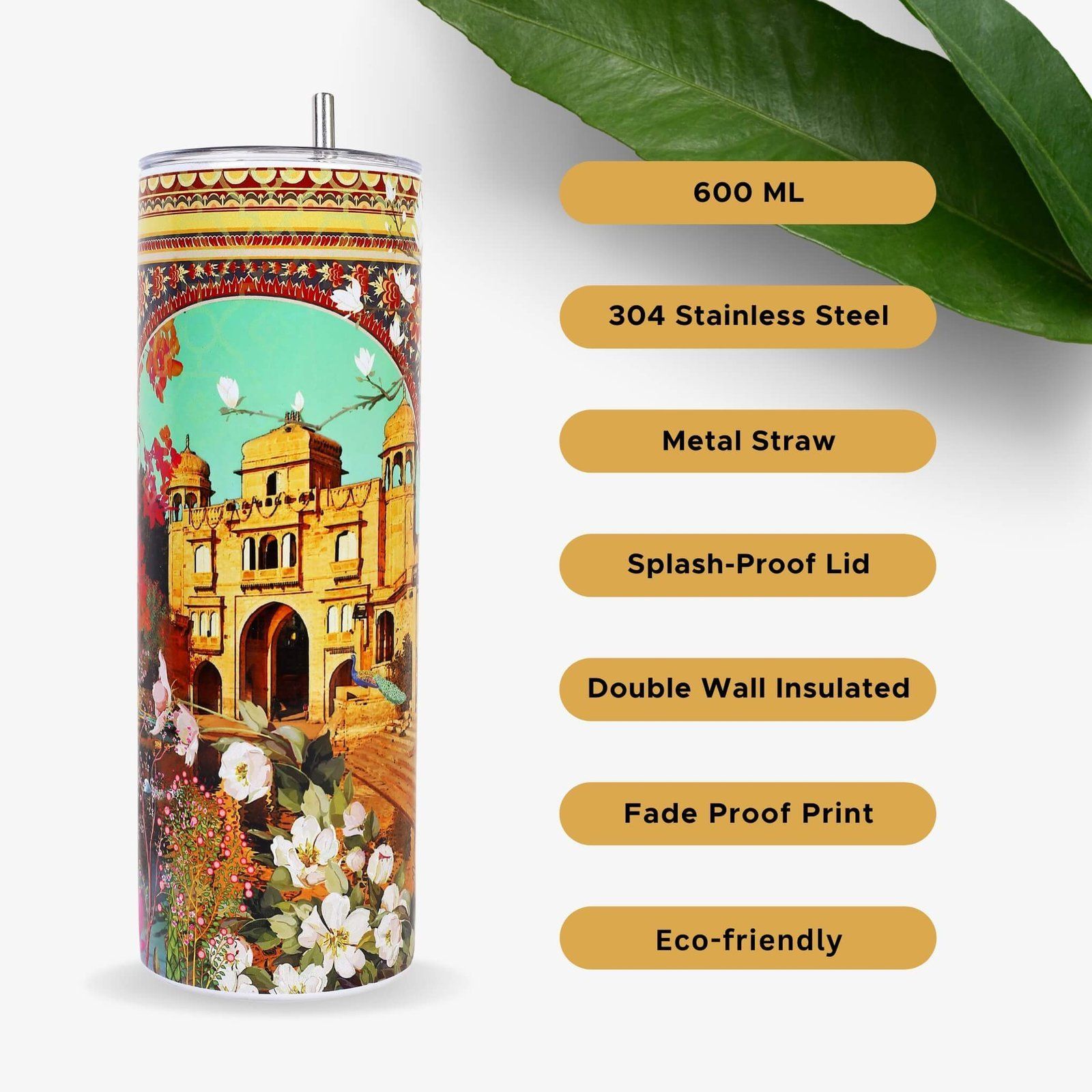Golden City Lake Insulated Tumbler Bottle image 5