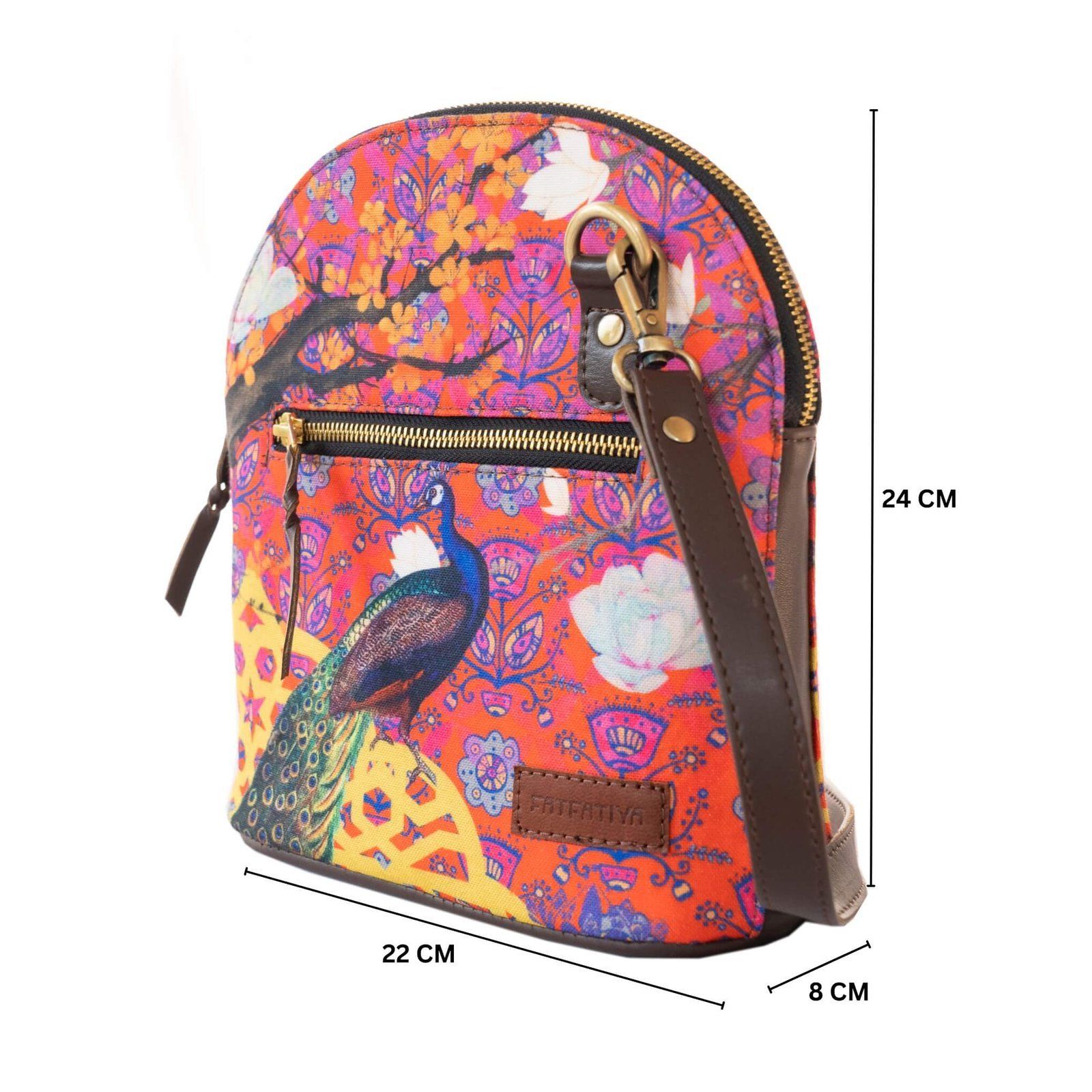 The Song Of Peacock Crossbody Shoulder Bag image 5