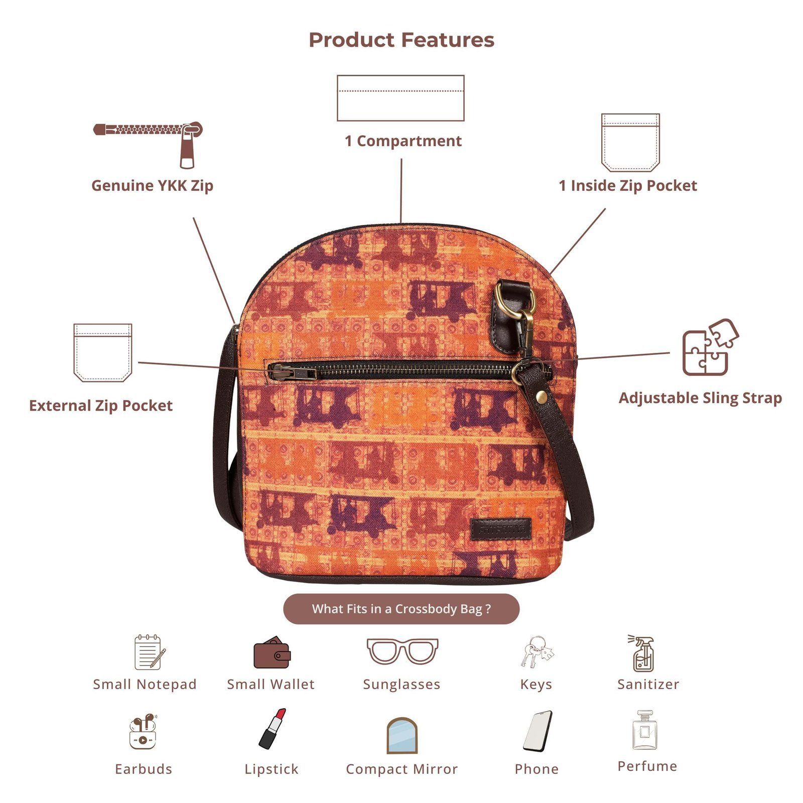 Auto Print Beautiful Crossbody Bag image 5