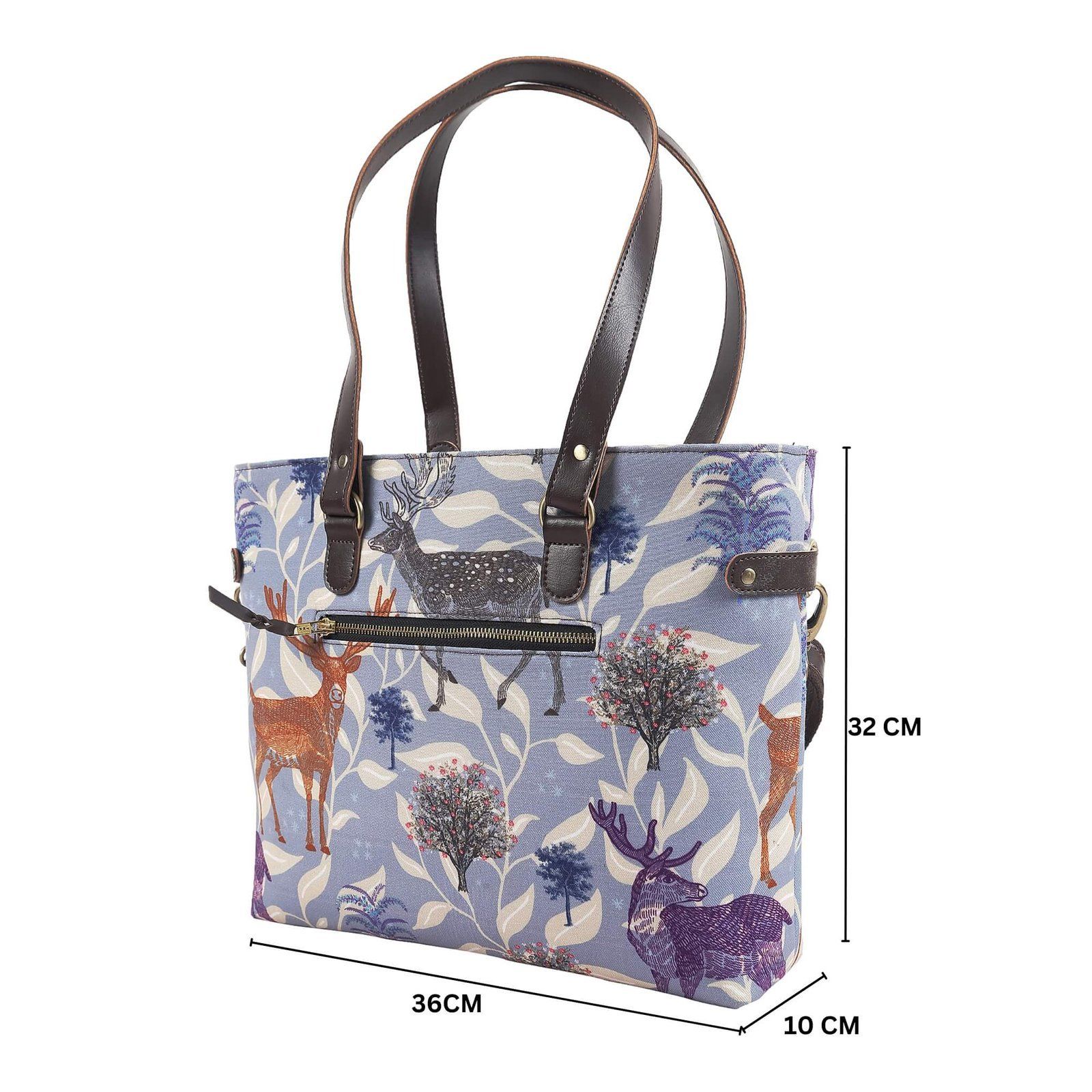 Handmade Deer Motif Stylish Office Bag image 5