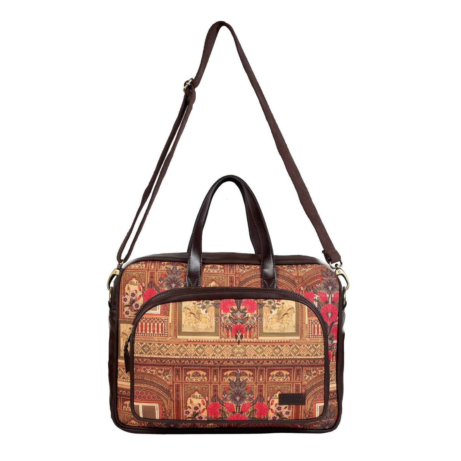 Shekhawati Haveli Designer Laptop Bag For Women image 5