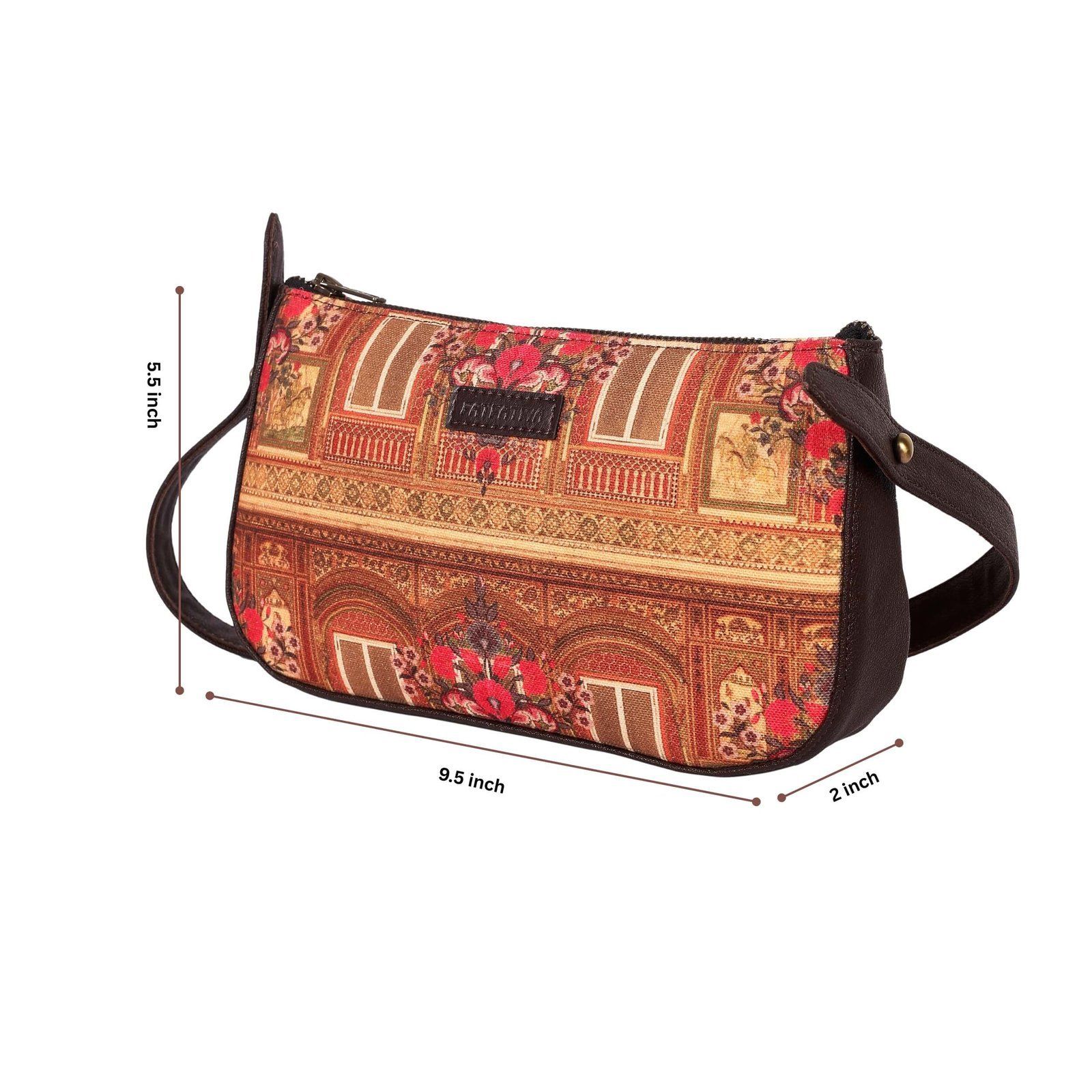Ethnic Haveli Design Baguette Bag For Women image 5
