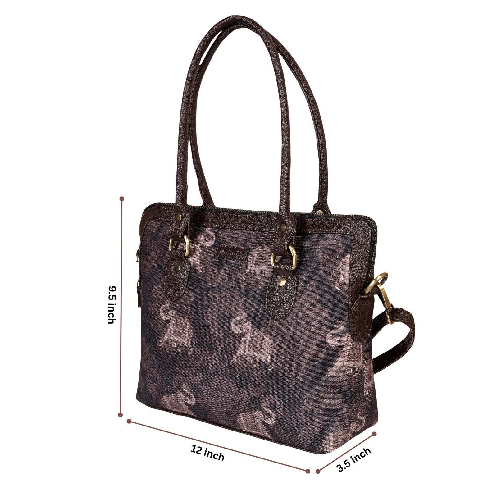 Elephant Silhouette Print Teacher Bag image 5