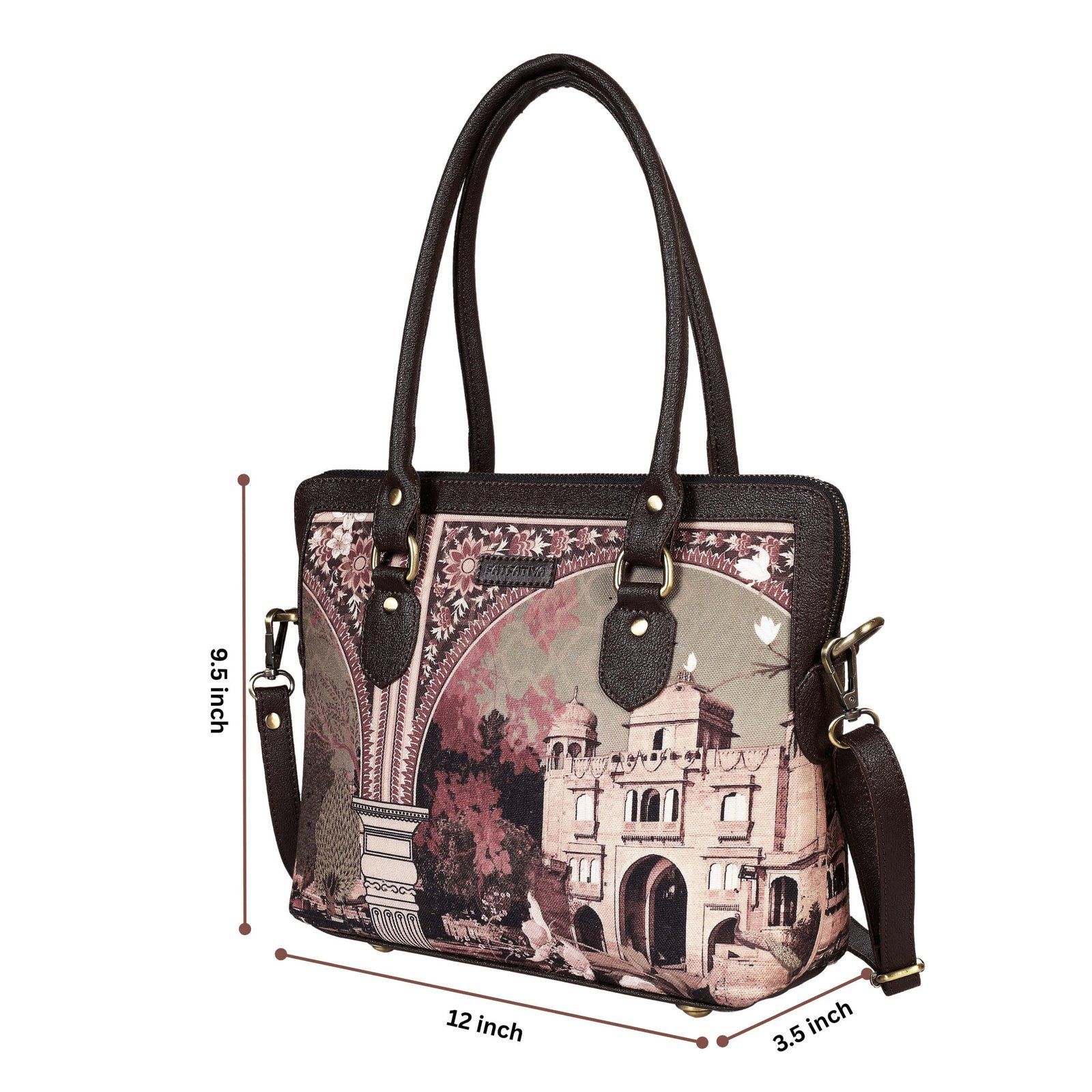 Sepia Palace Print Teacher Bag image 5