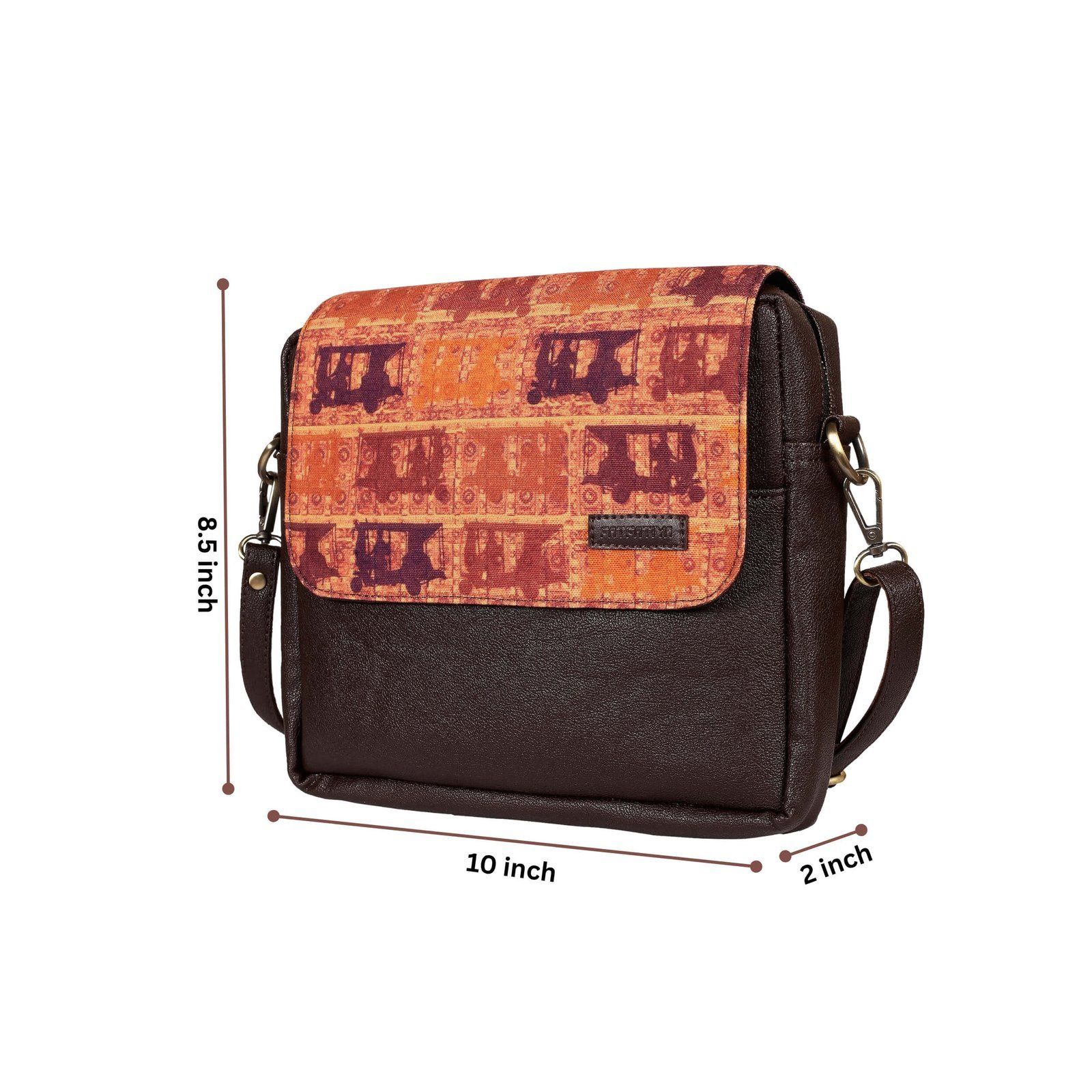 Rustic Auto Pattern Sling Bag image 5