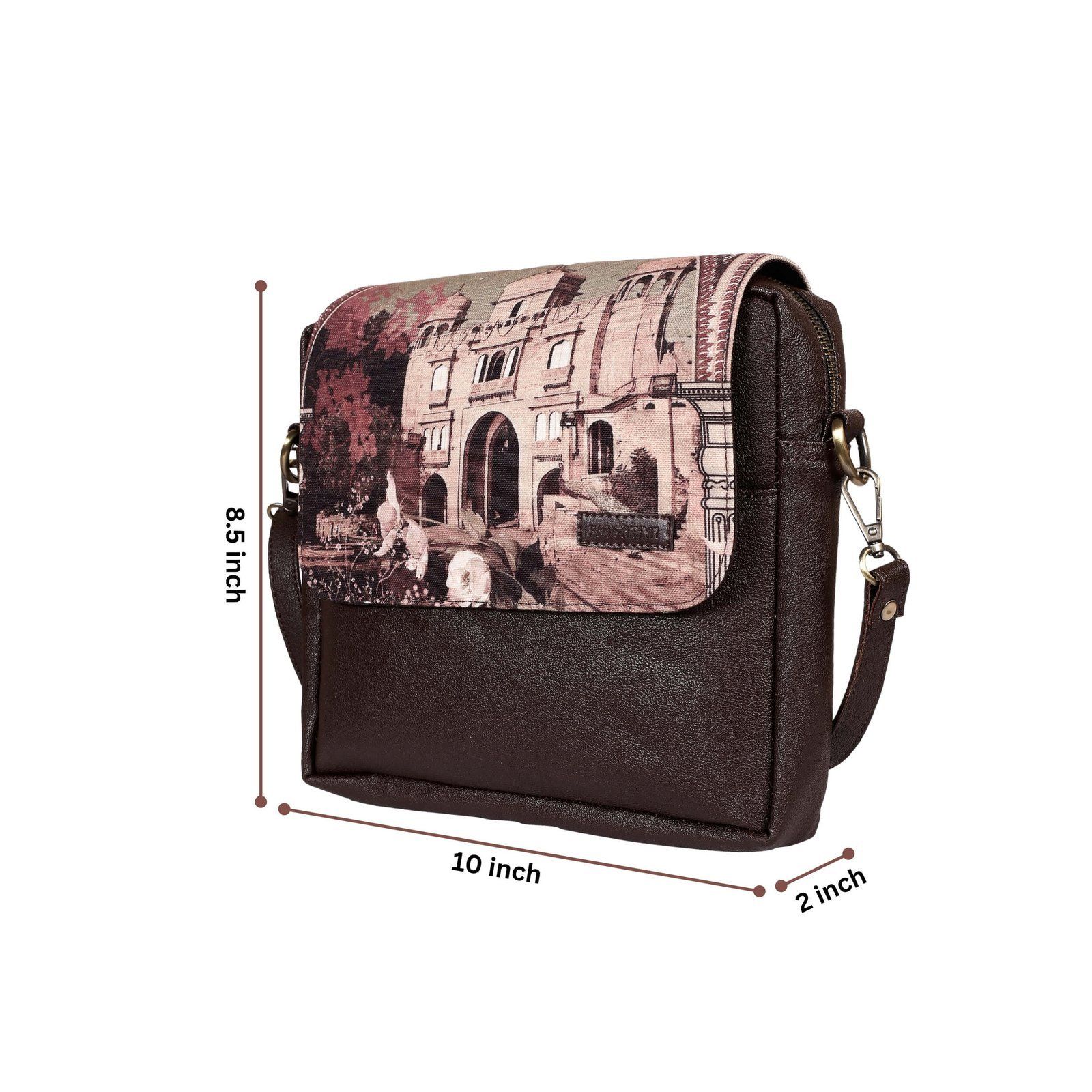 Vintage Haveli Art Sling Bag image 5