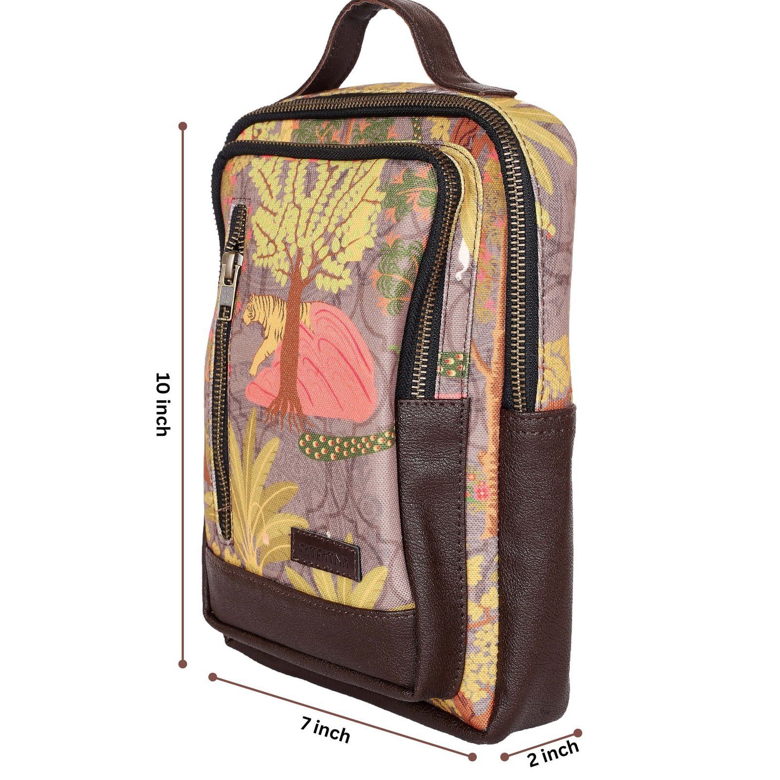 Tiger Art Print Chest Bag For Women image 5
