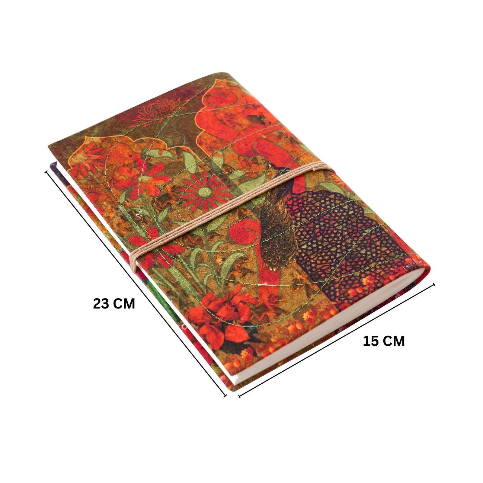 Peacock In Fort Handmade Notebook image 5