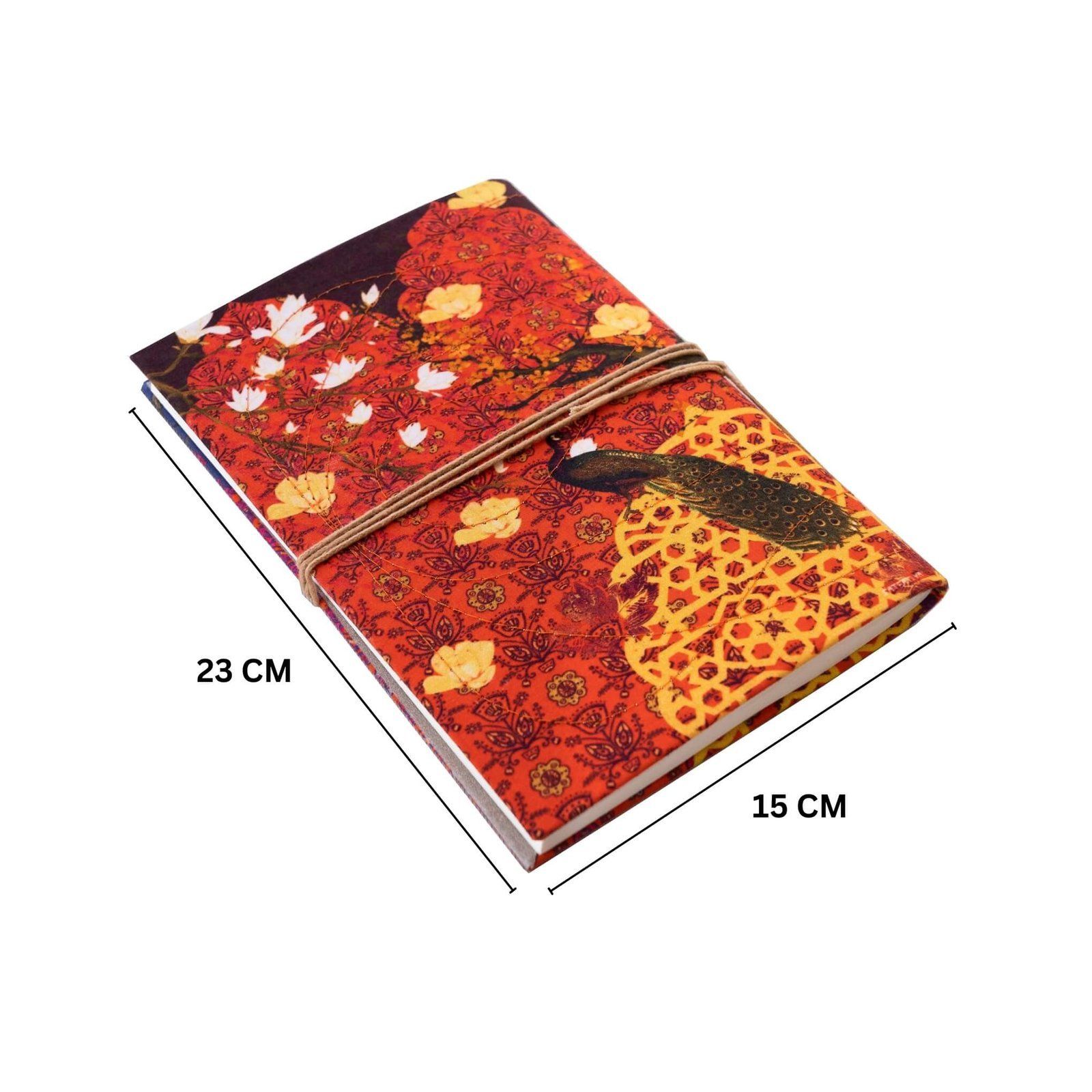 Peacock Print Colourful Handmade Notebook image 5