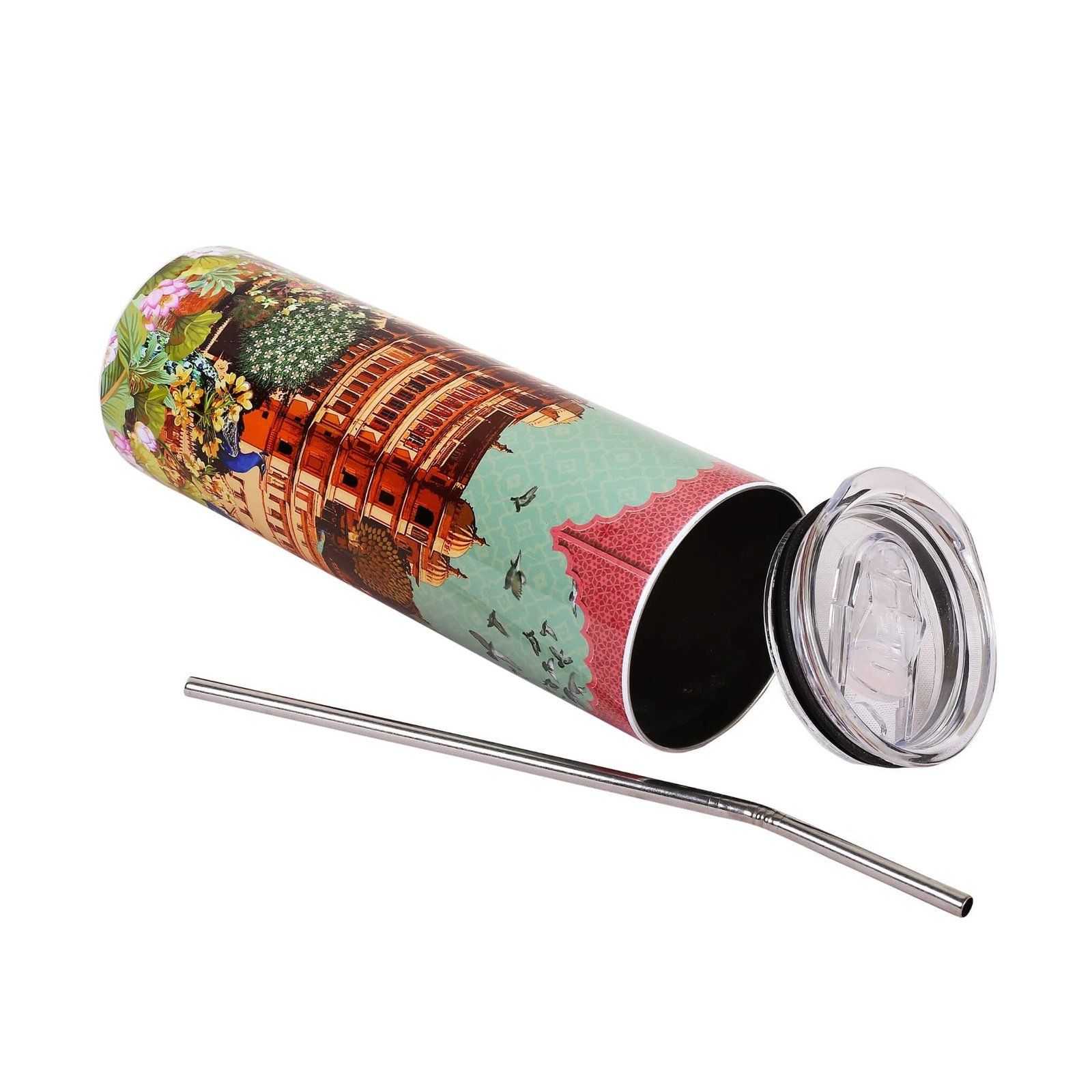 Magnificent Udaipur Aesthetic Tumbler Bottle With Straw image 6