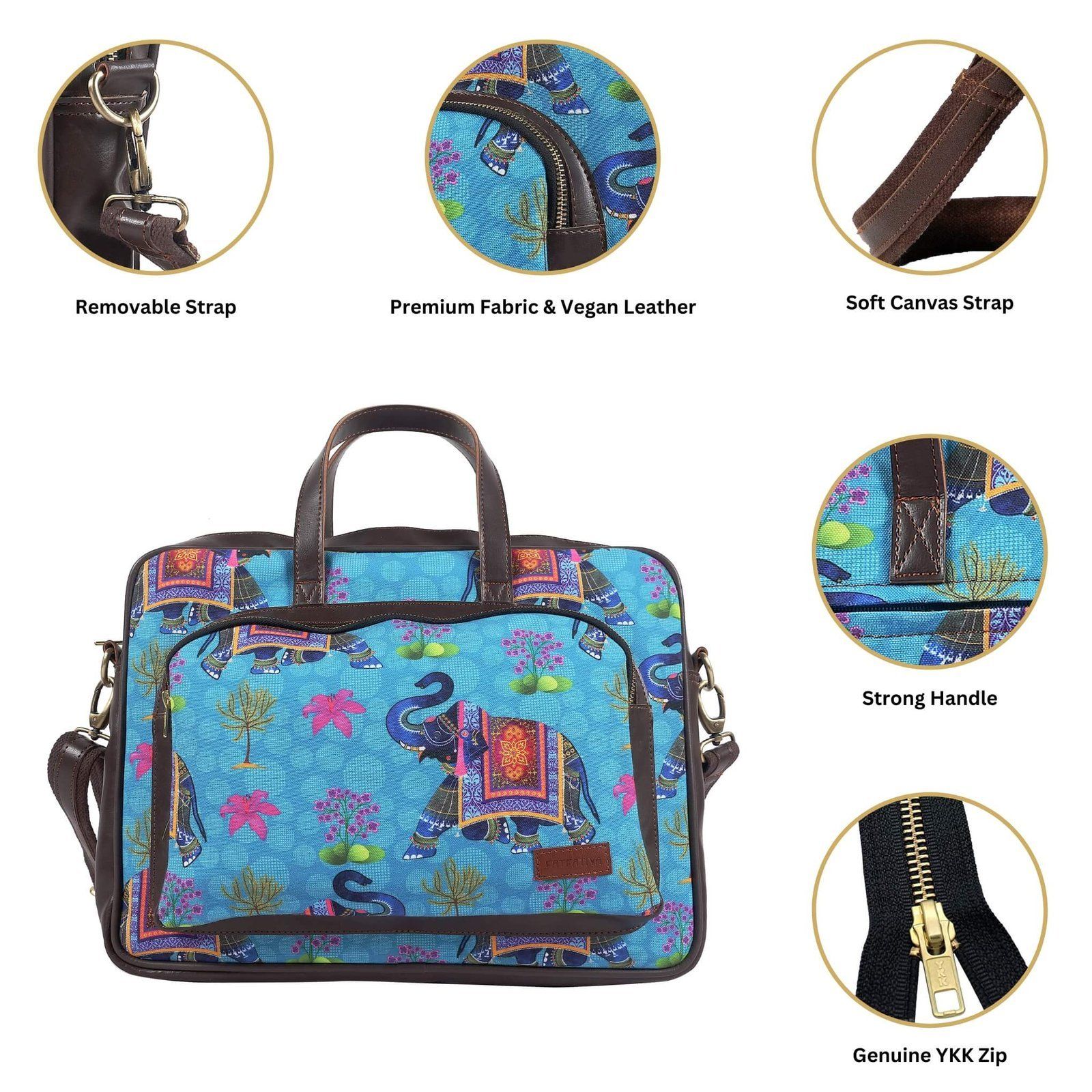 Royal Elephant Designer Laptop Bag image 6