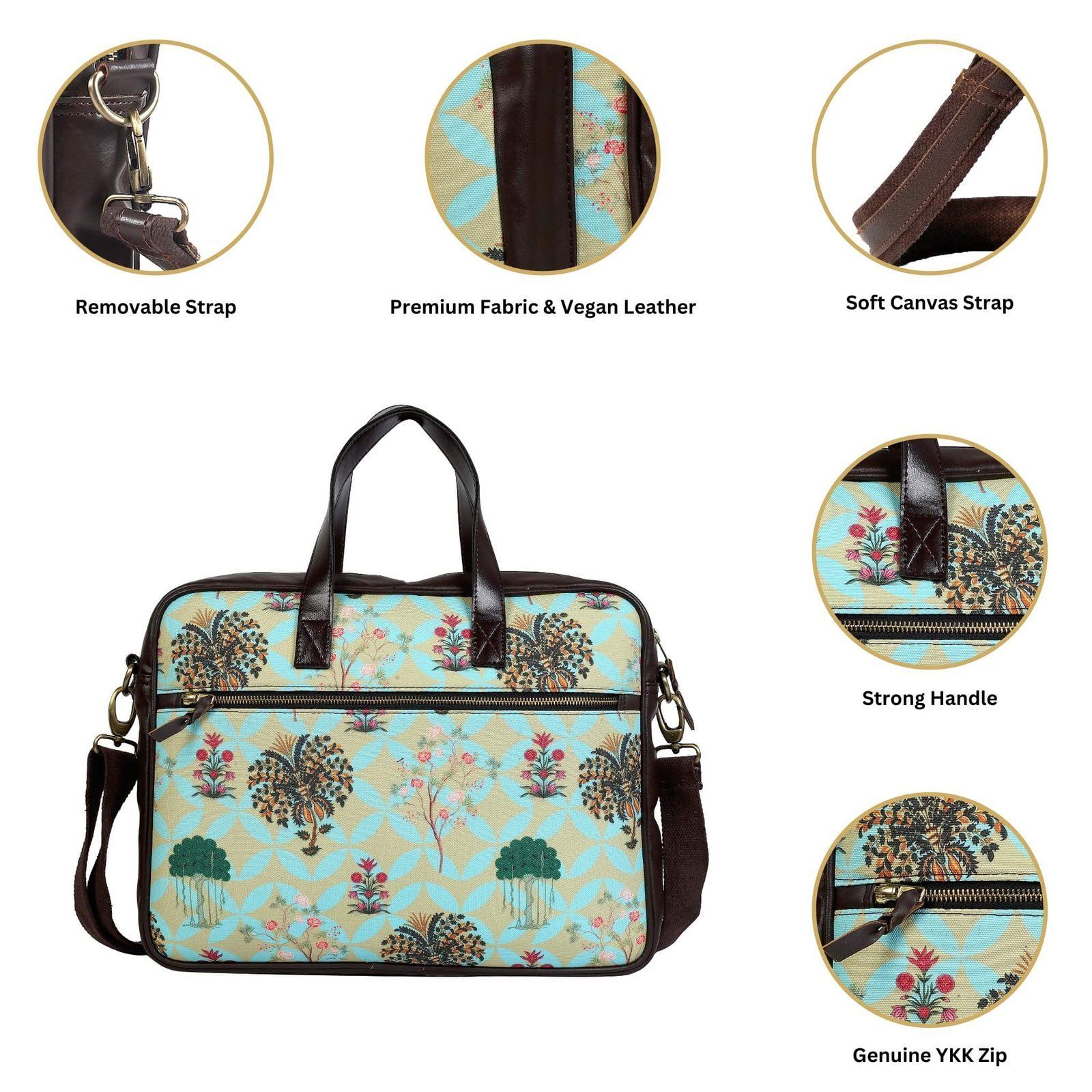 Garden Design Laptop Messenger Bag image 6