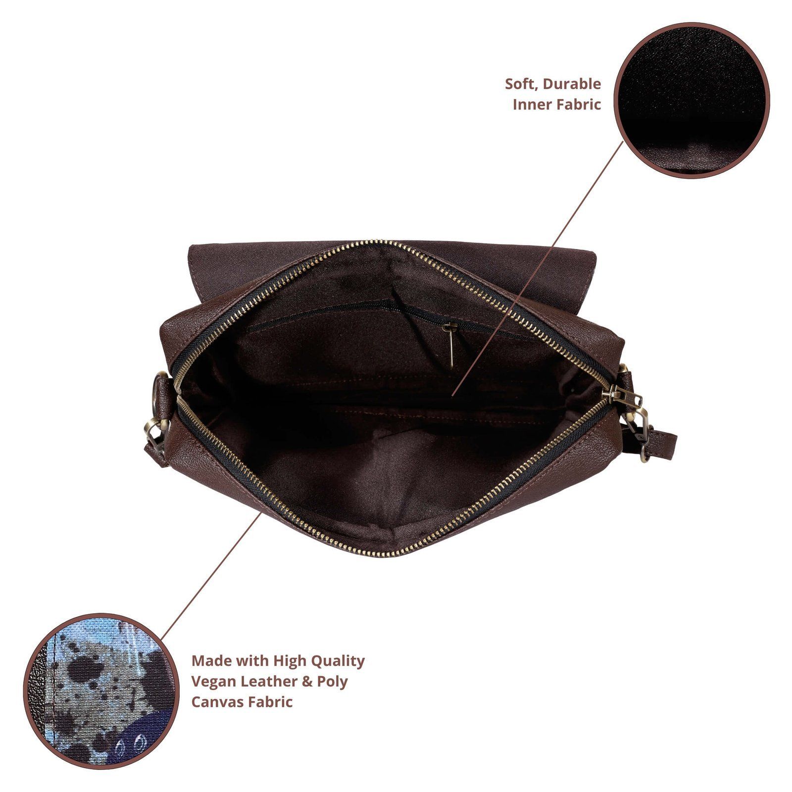 Royal Elephant Motif Sling Bag image 6
