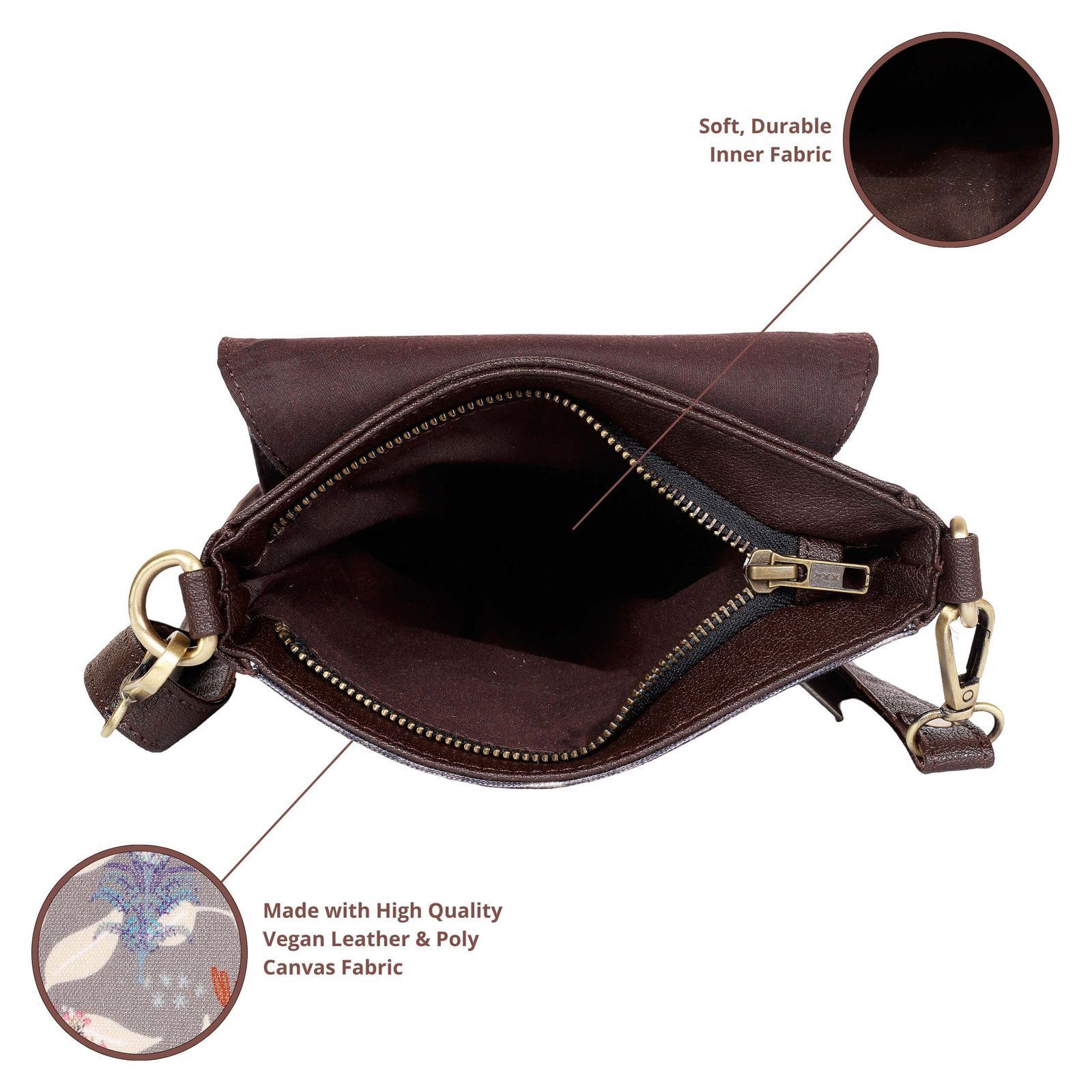 Forest-inspired Print Unisex Sling Bag image 6