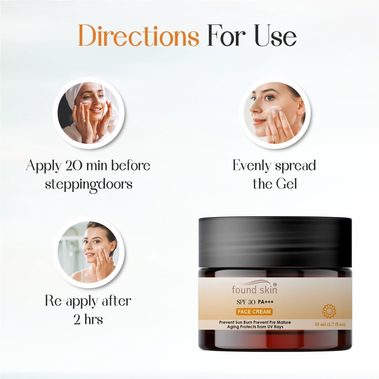 Found Skin Face Cream With Spf 30 Pa+++, 50 Ml image 3