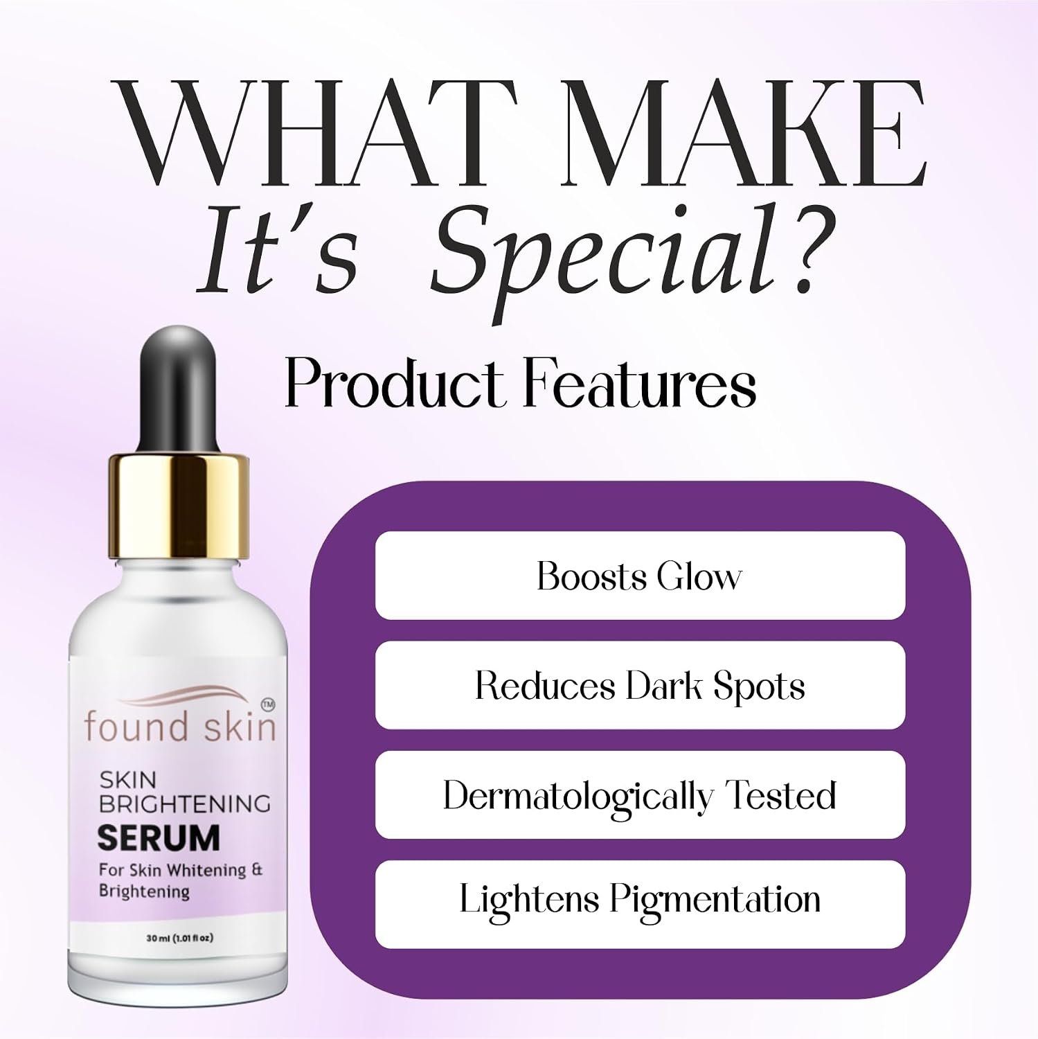 Found Skin Vitamin C Brightening Serum With Niacinamide 30ML image 4