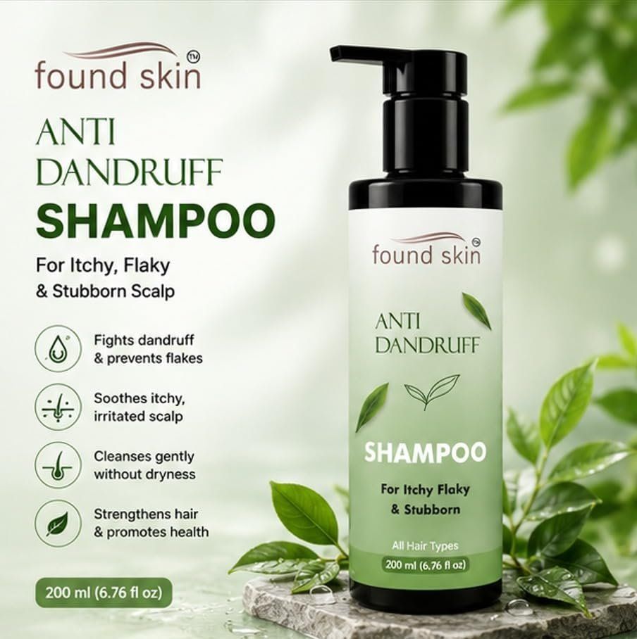 Found Skin Anti Dandruff Shampoo For Men & Women, 200ML image 5