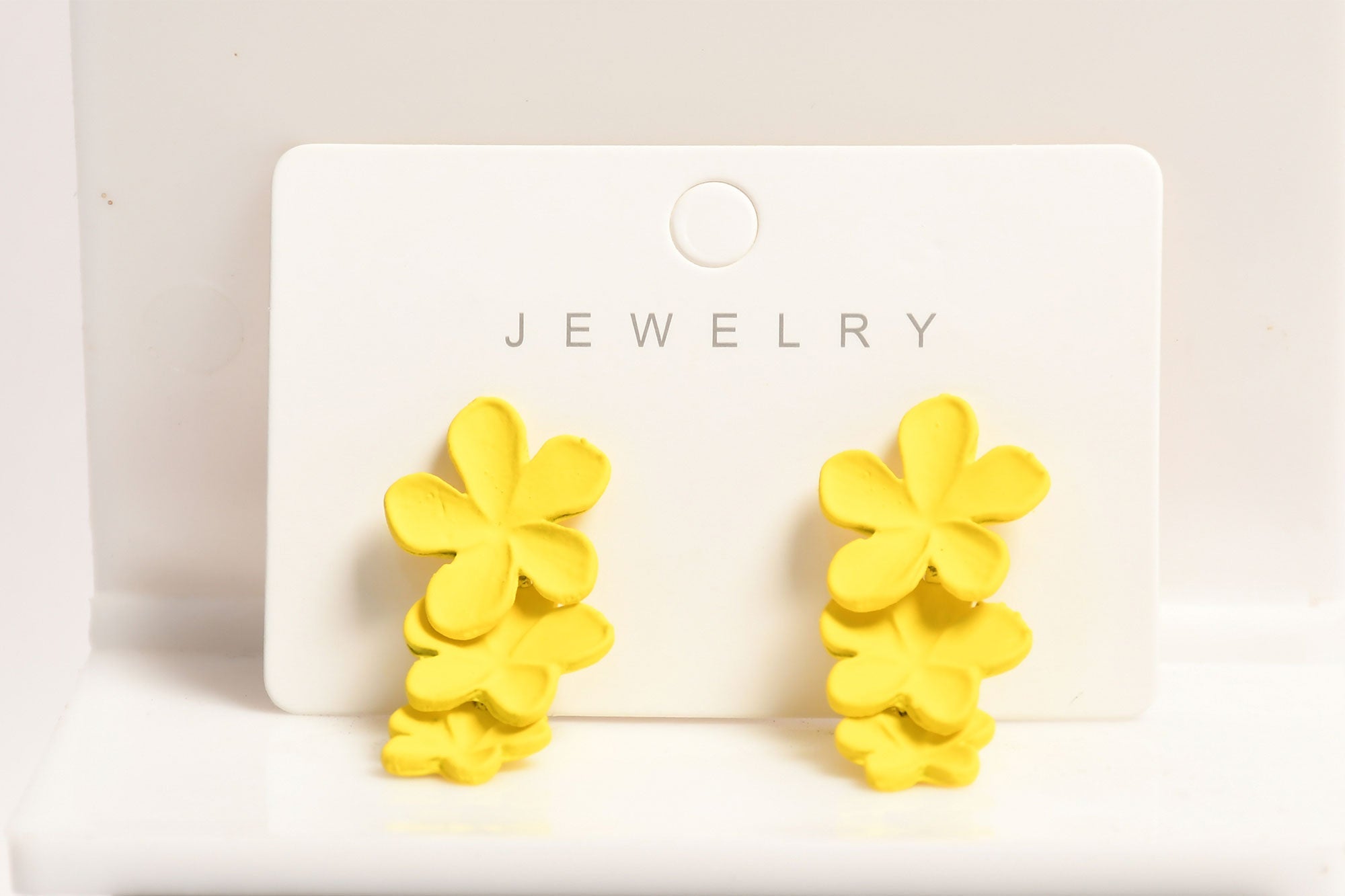 Three Layer Flower Dangle Earrings
