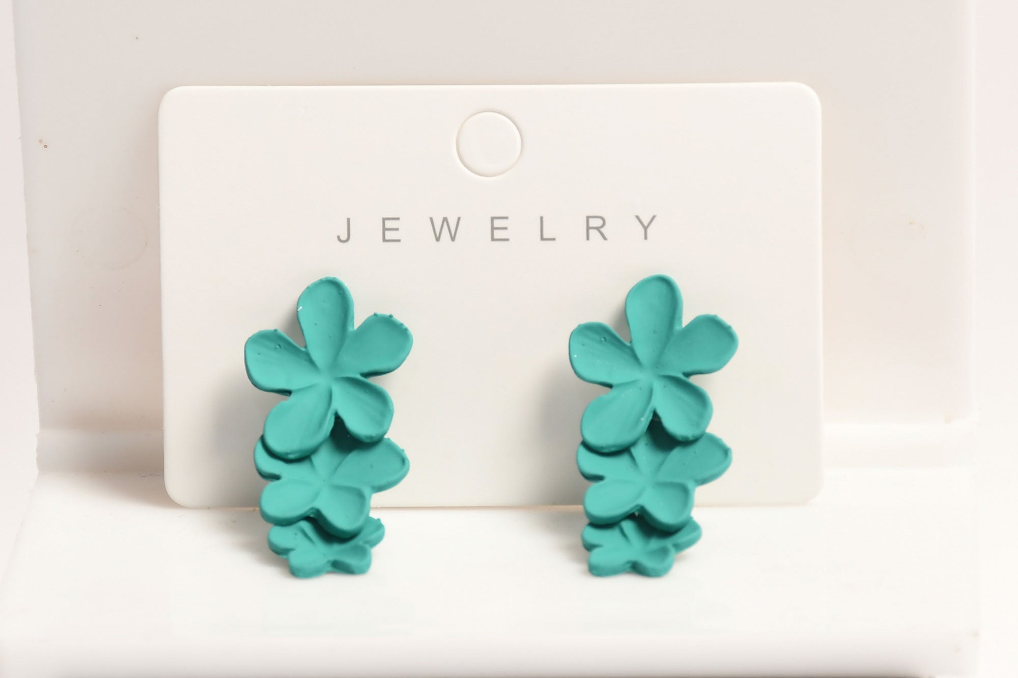 Three Layer Flower Dangle Earrings