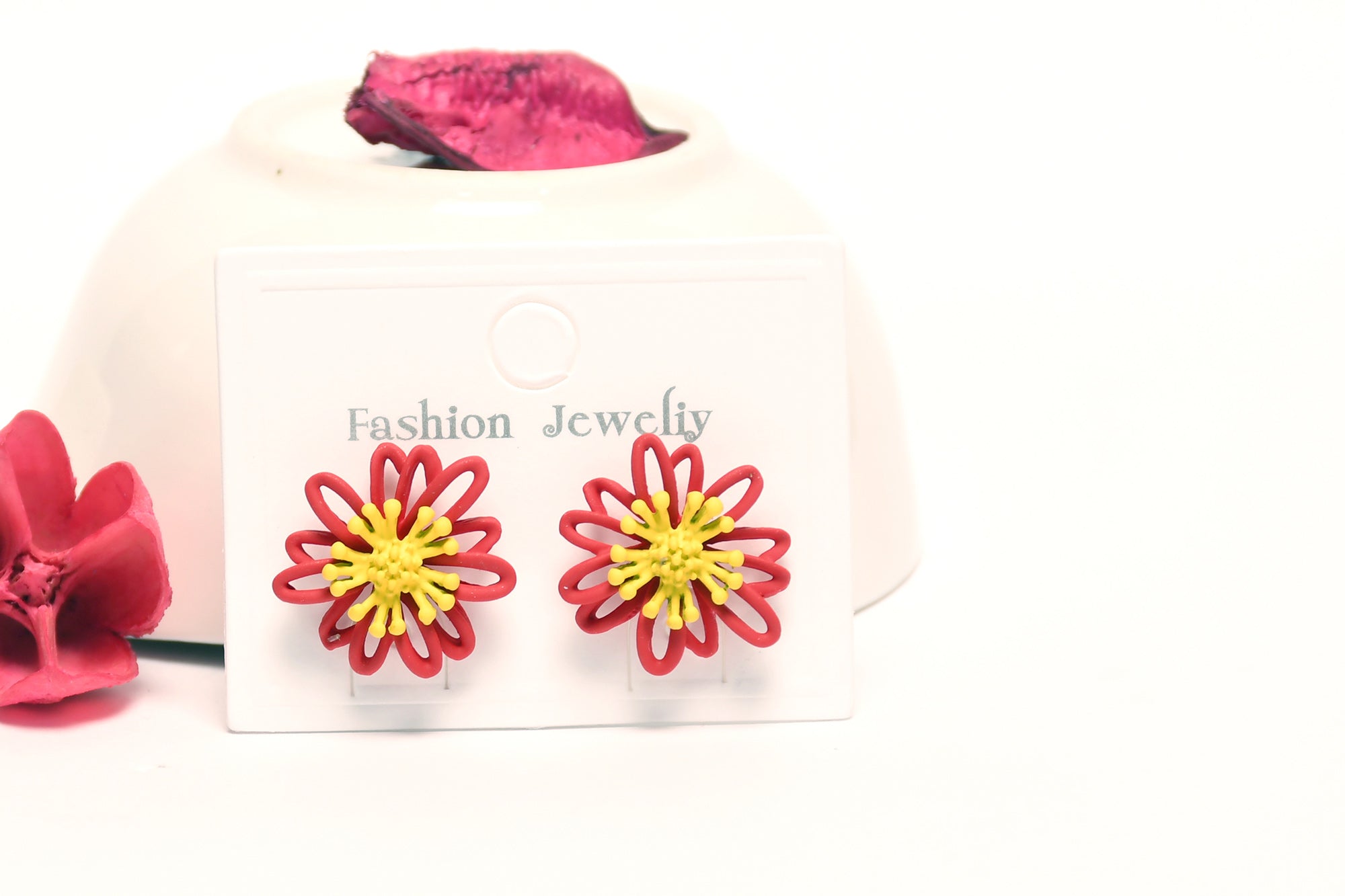 Funky Flower Stud Earring
