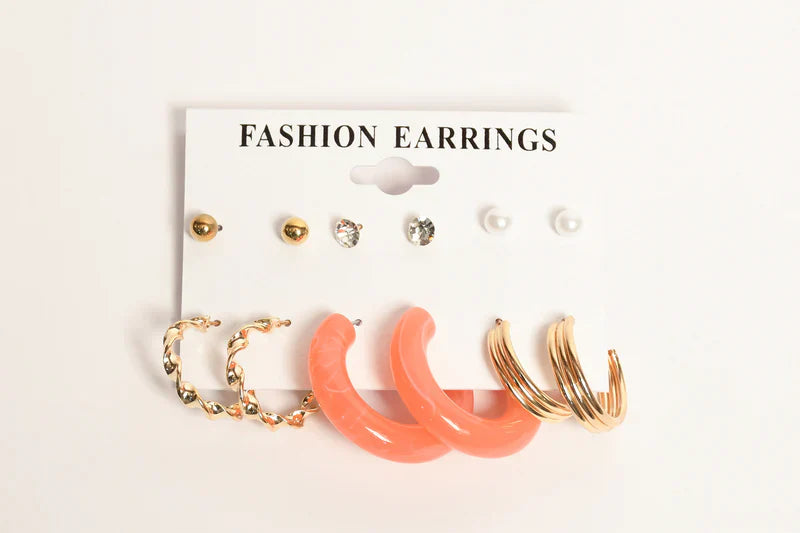 Multi Fashion Earring Set