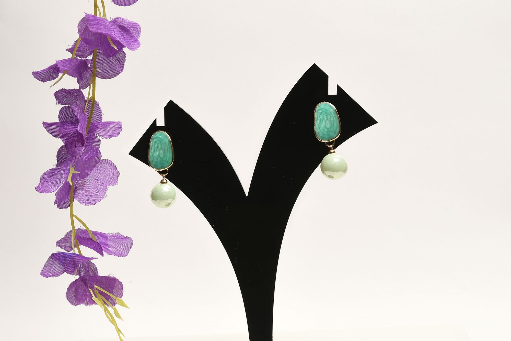 Elegant Mother Of Pearl Drop Earrings