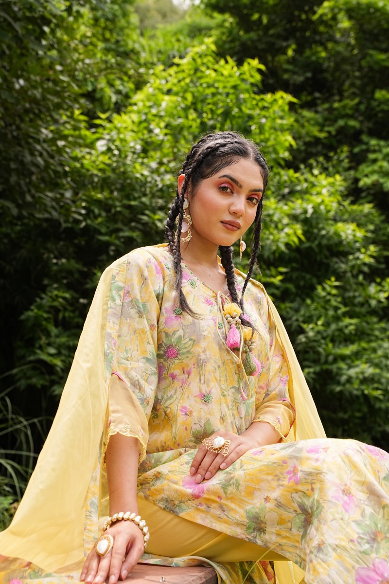 Viscose Print With Zardori Work image 2