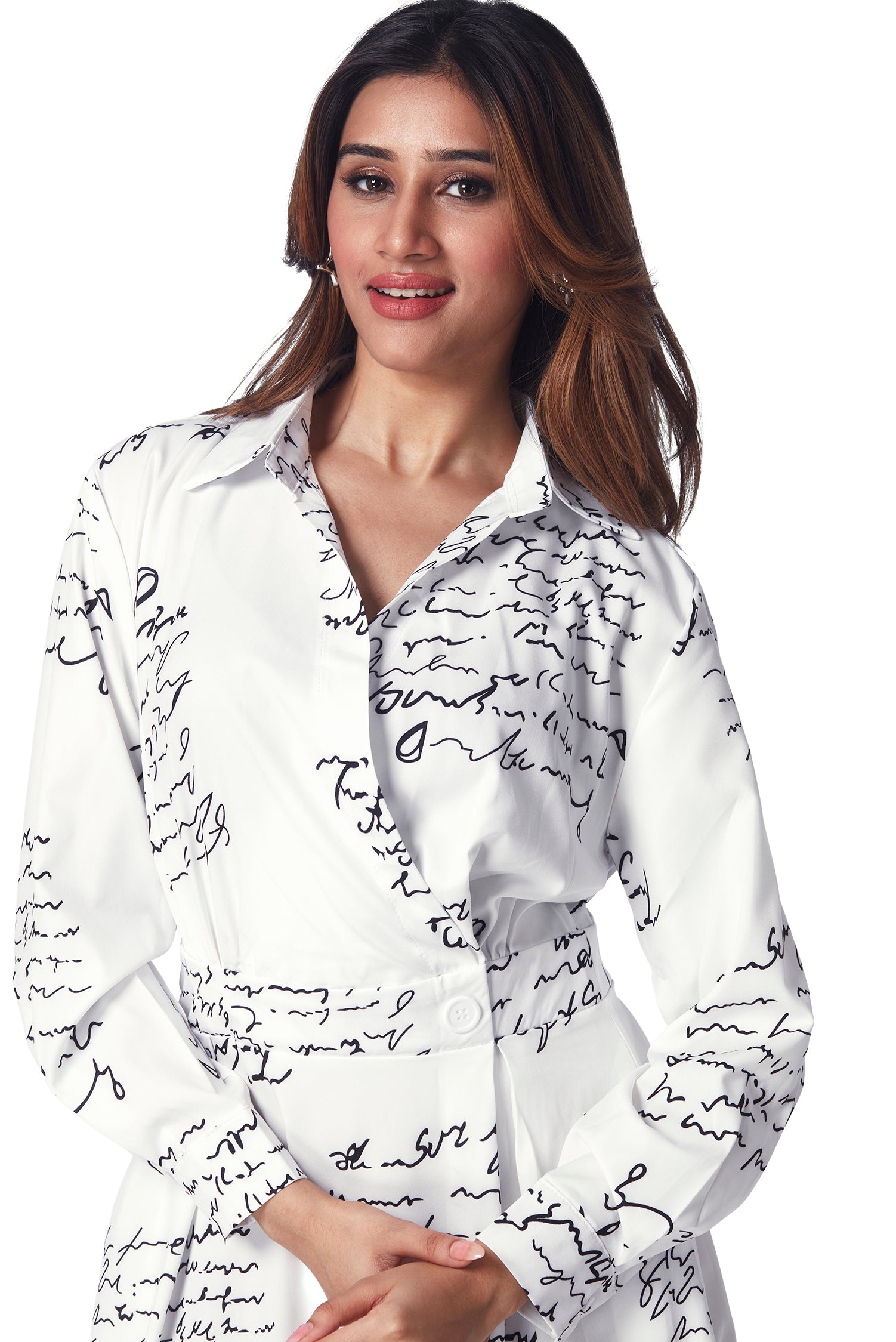 Script Print Dress image 2